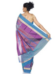 Handloom Cotton silk Saree in blue  (MK943)