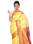 Cream Kanchipuram Silk Saree with Butta Motifs