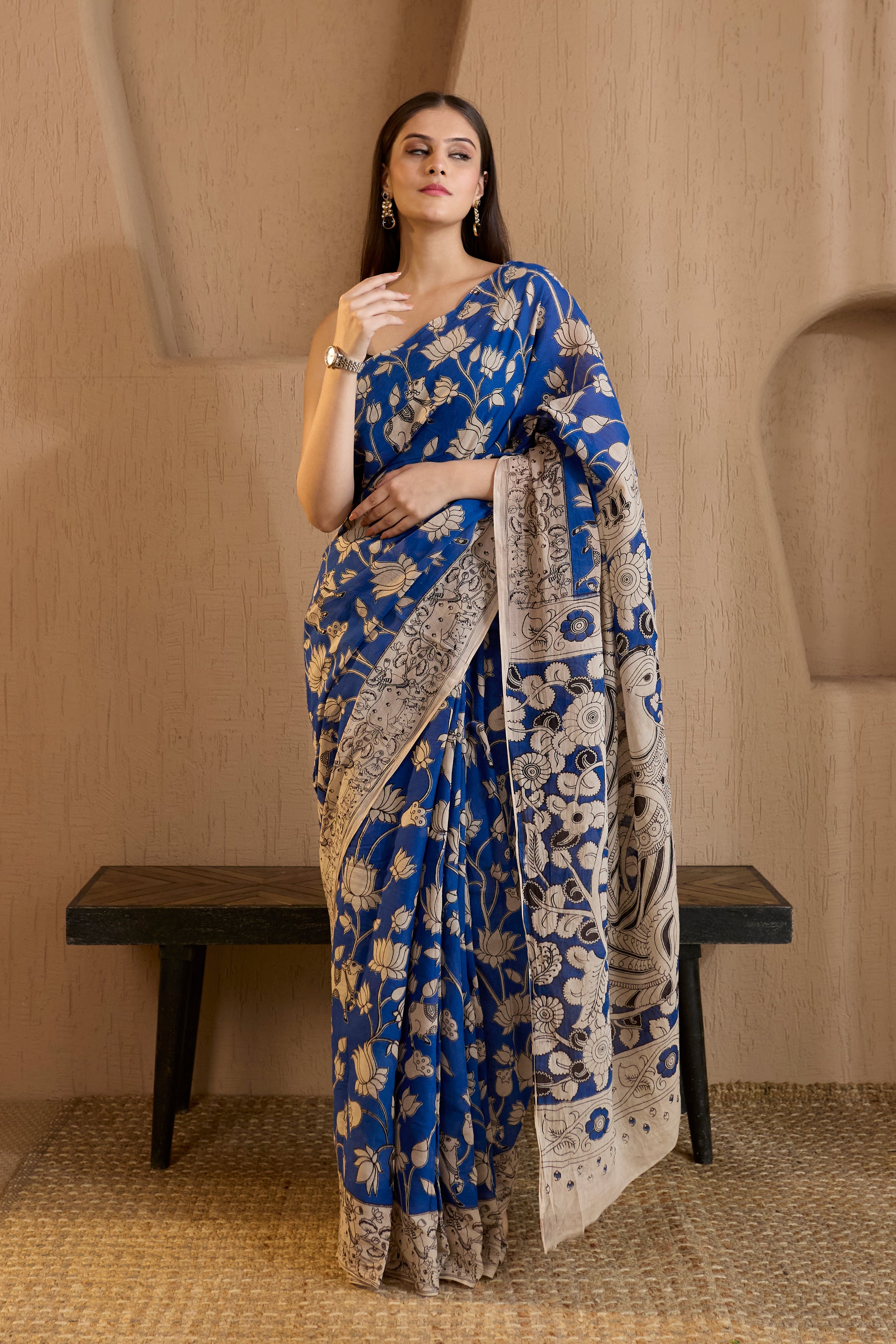 Blue Saree_2