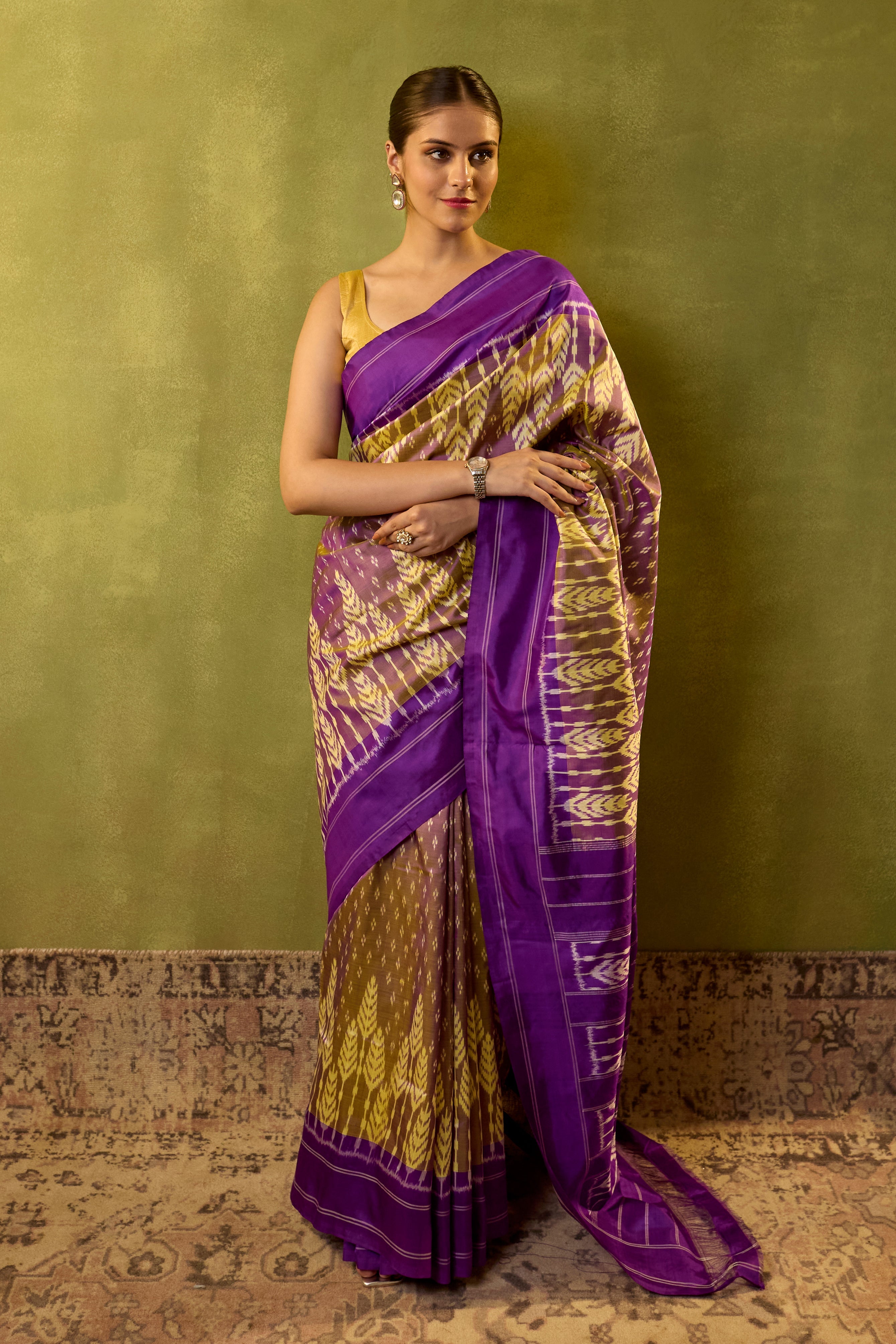 Purple Saree