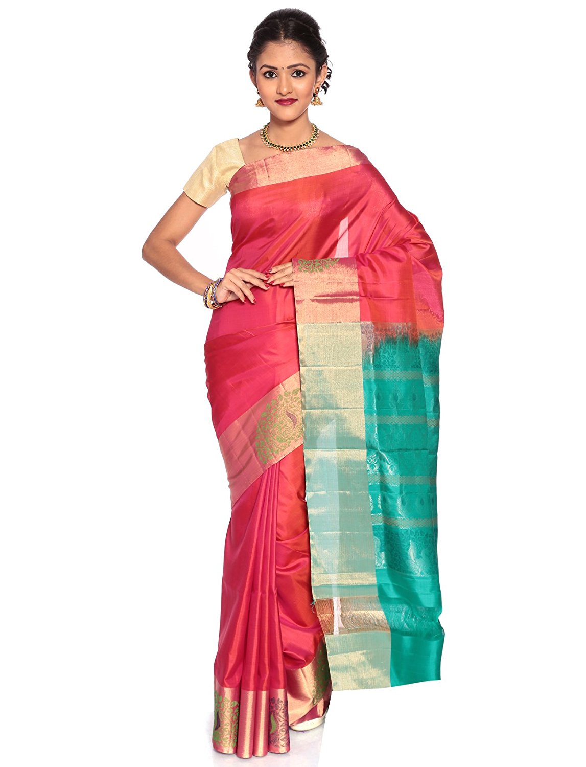Red Kanchipuram Silk Saree