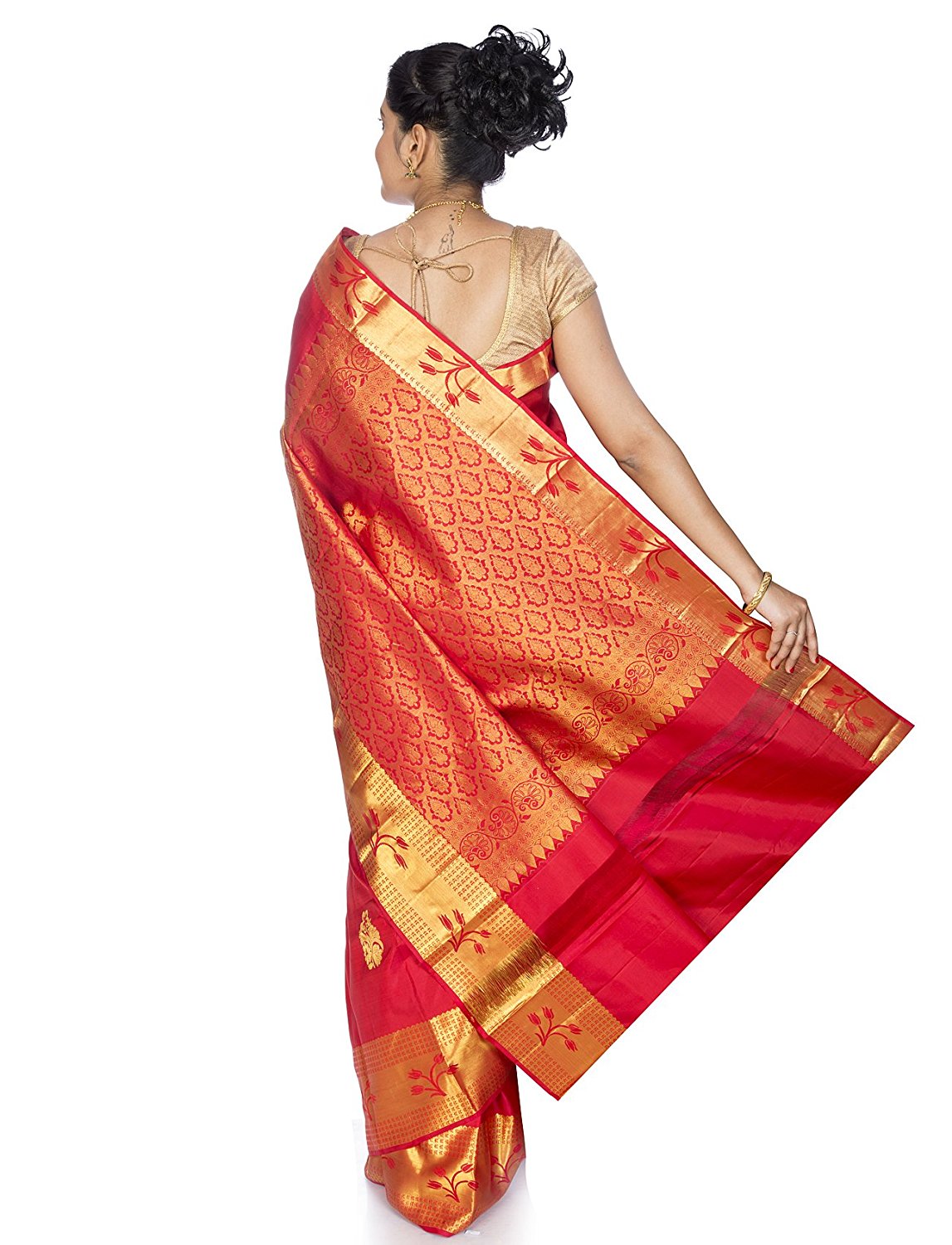 Bridal Red Kanchipuram Silk Saree