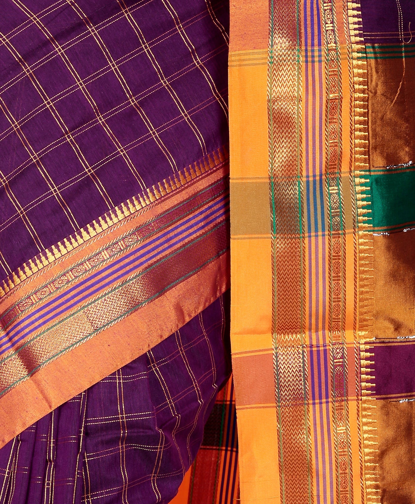 maroon ilkal saree online