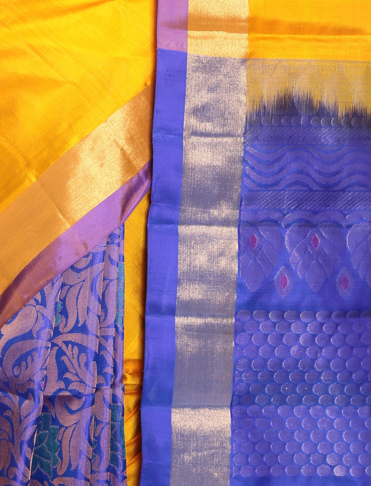 Buy Mandakini Kanchipuram Handloom Patli Pallu Pure Silk Sarees Online