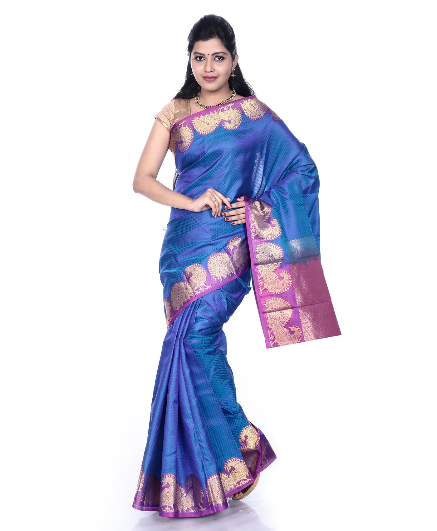 Buy Mandakini Kanchipuram (Kanjivaram) Handloom Pure Silk Sarees Online