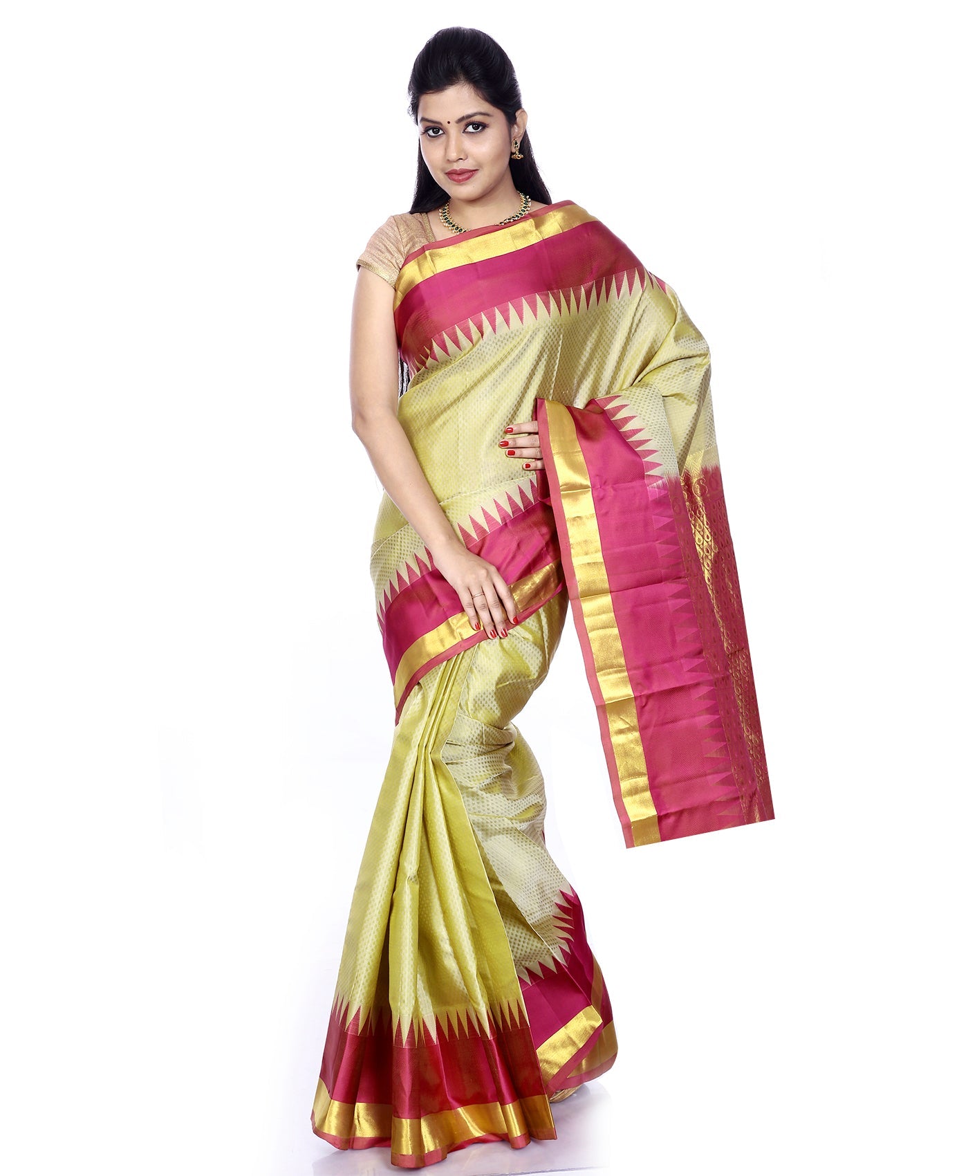 Buy Mandakini Kanchipuram (Kanjivaram) Handloom Pure Silk Sarees Online