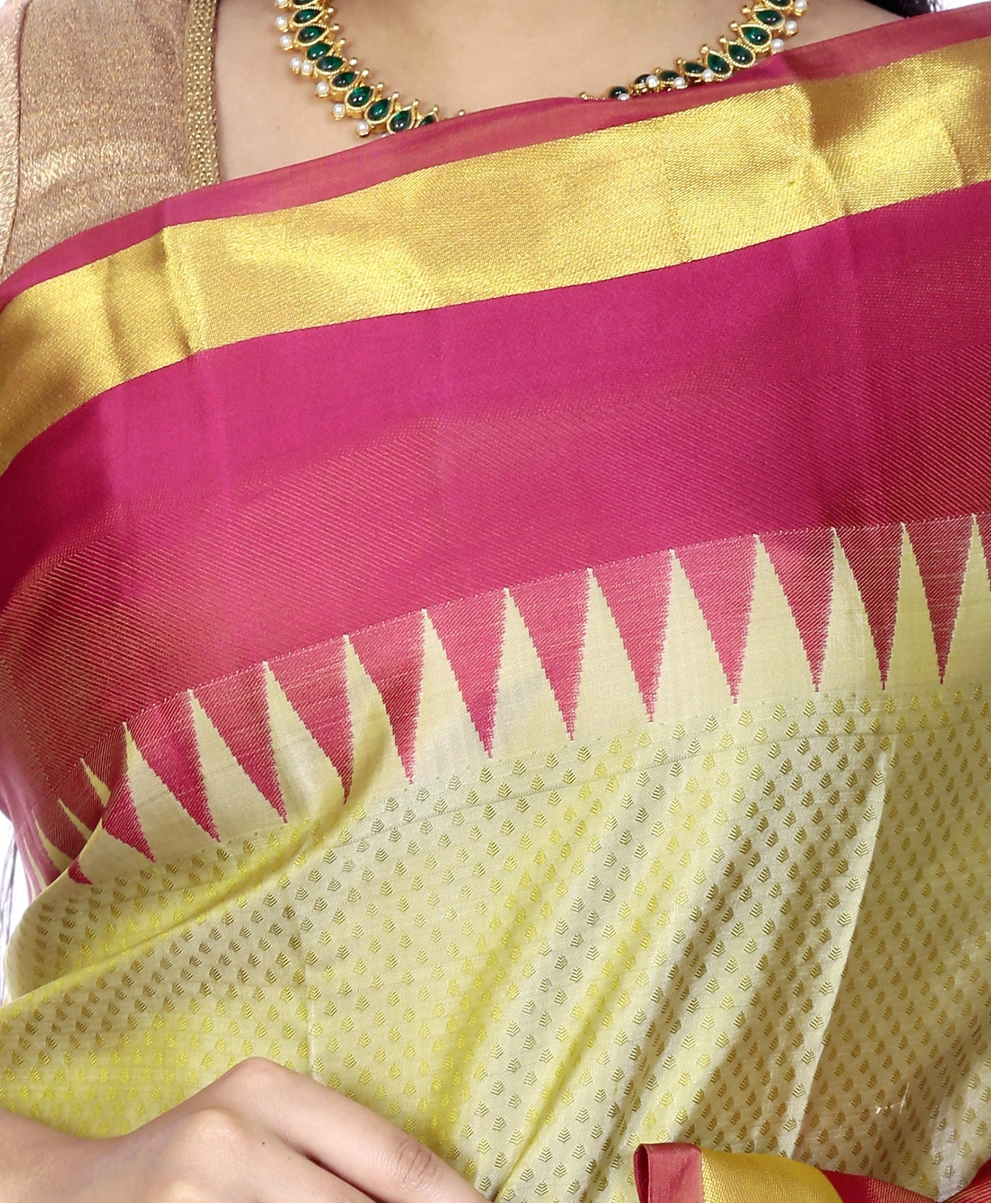 Buy Mandakini Kanchipuram (Kanjivaram) Handloom Pure Silk Sarees Online