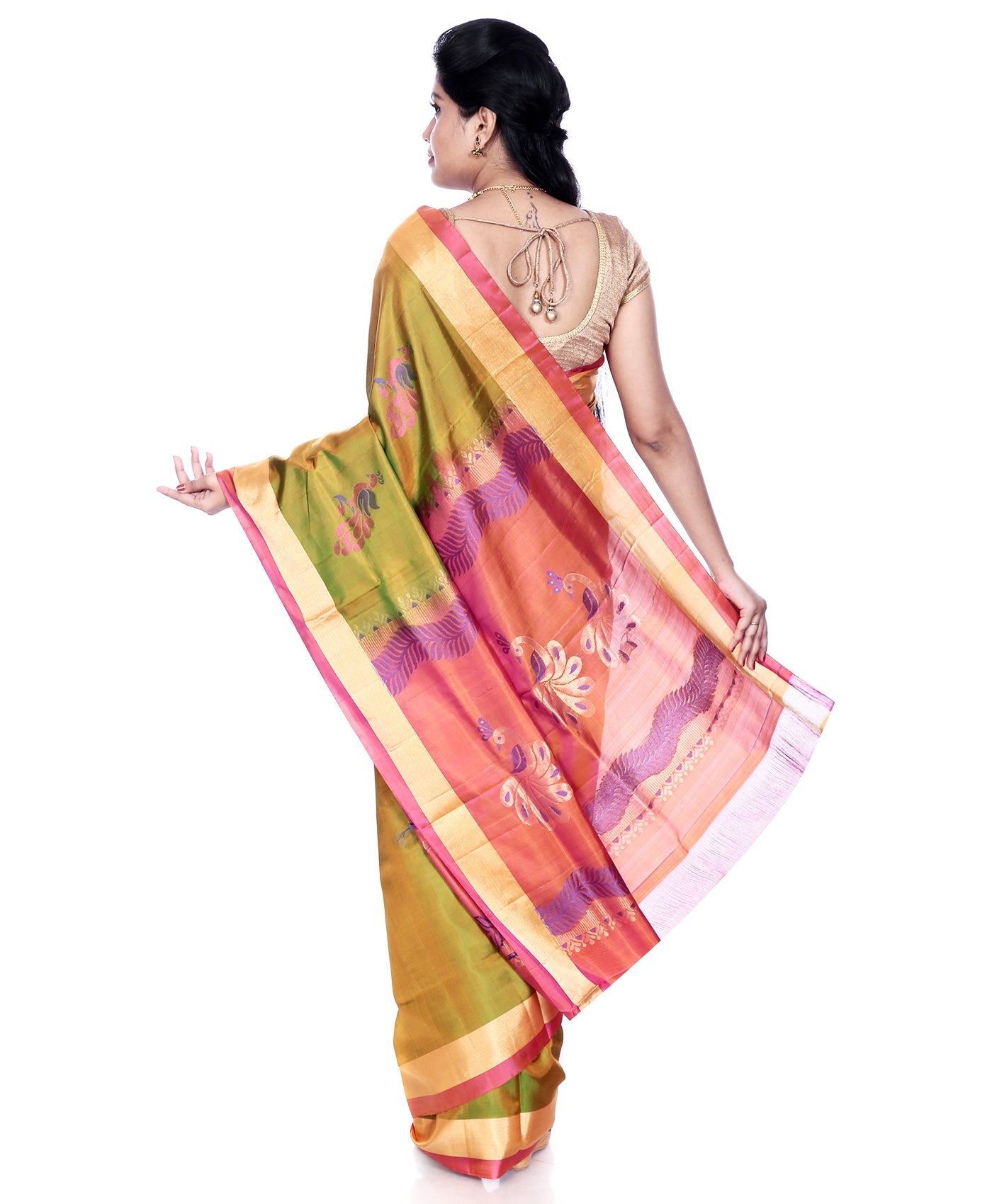 Buy Mandakini Kanchipuram (Kanjivaram) Handloom Pure Silk Sarees Online