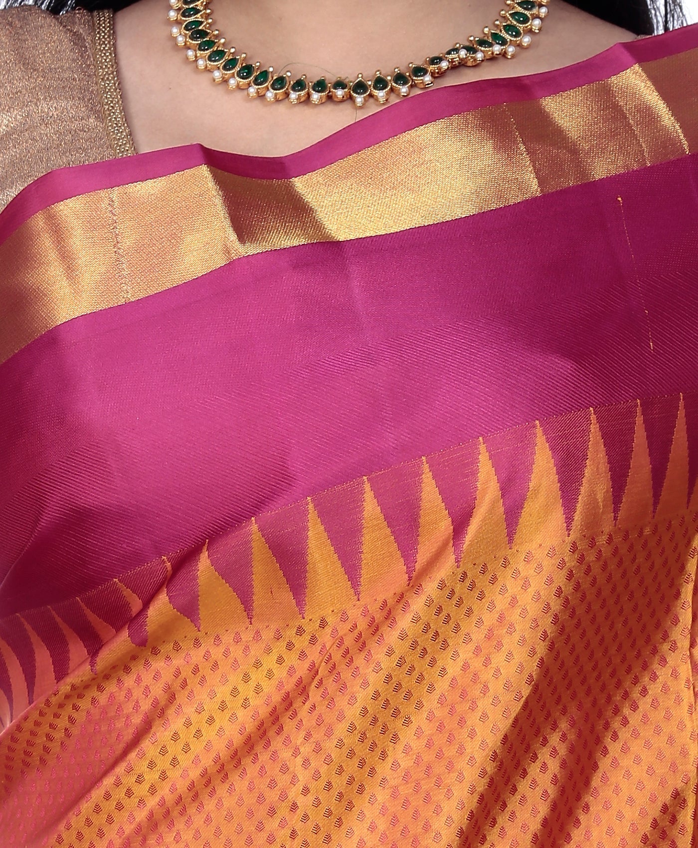 Buy Mandakini Kanchipuram (Kanjivaram) Handloom Pure Silk Sarees Online