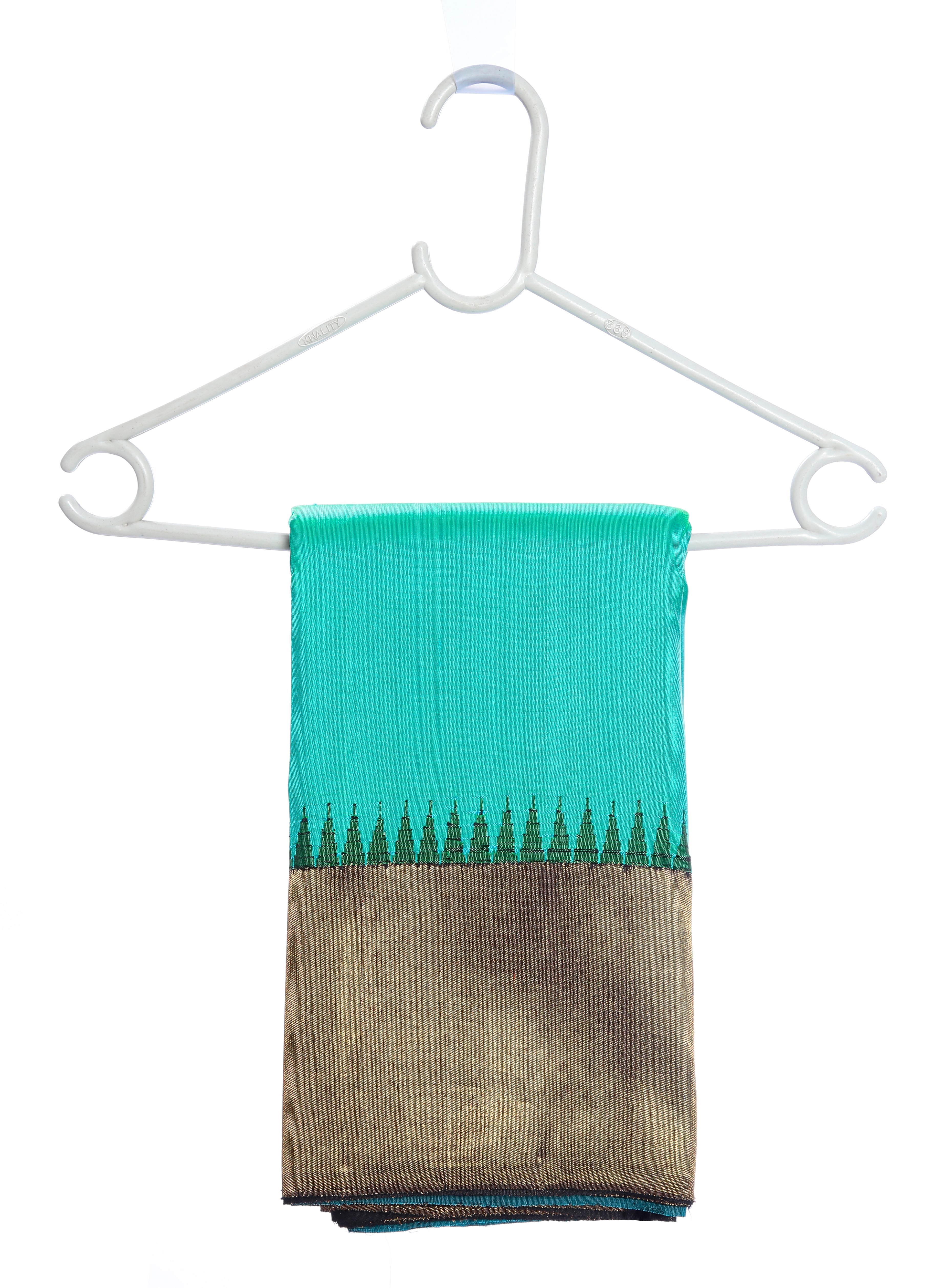 Green Kanchipuram Pure Silk & Pure Zari Saree