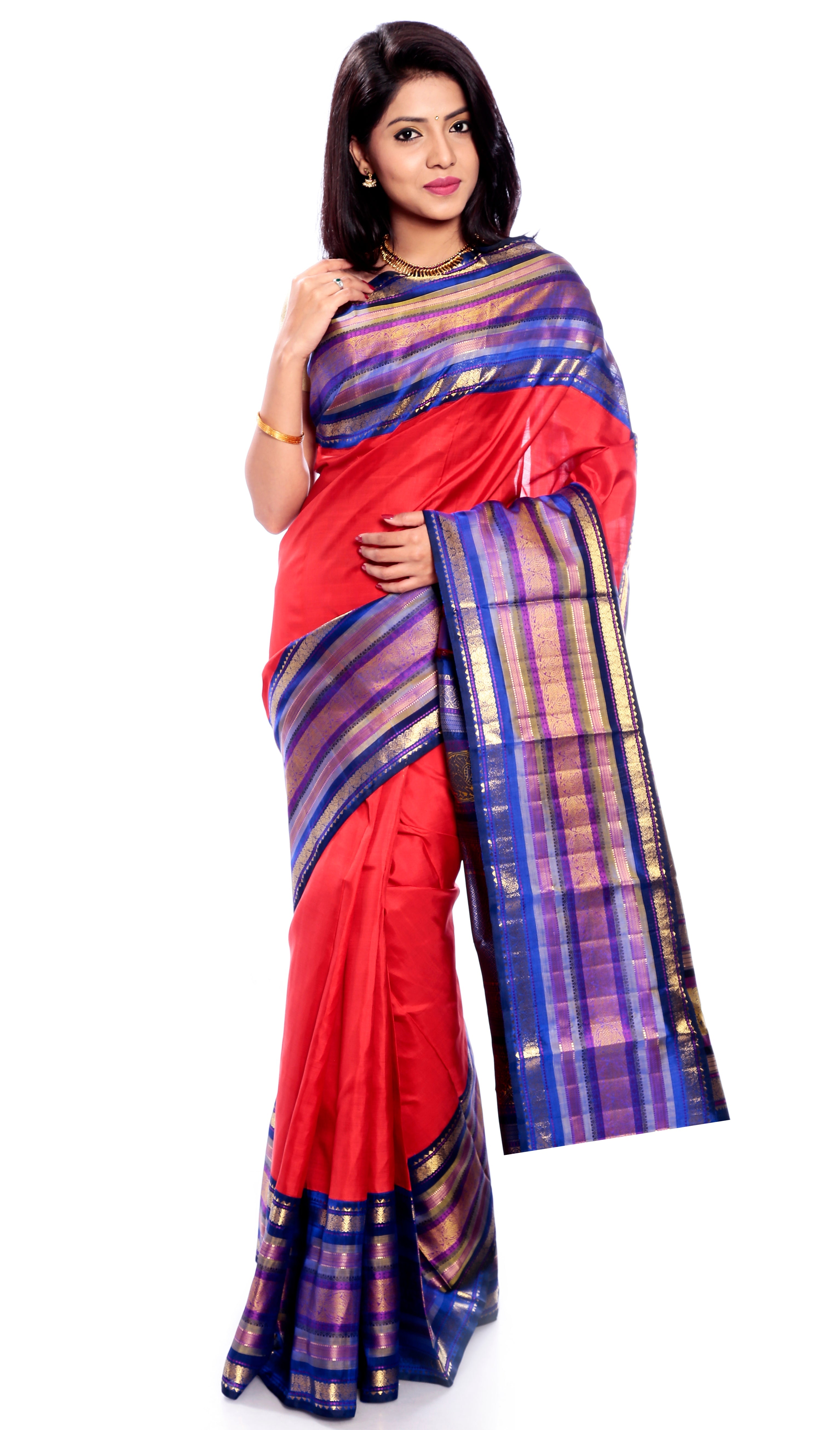Red Kanchivaram Saree