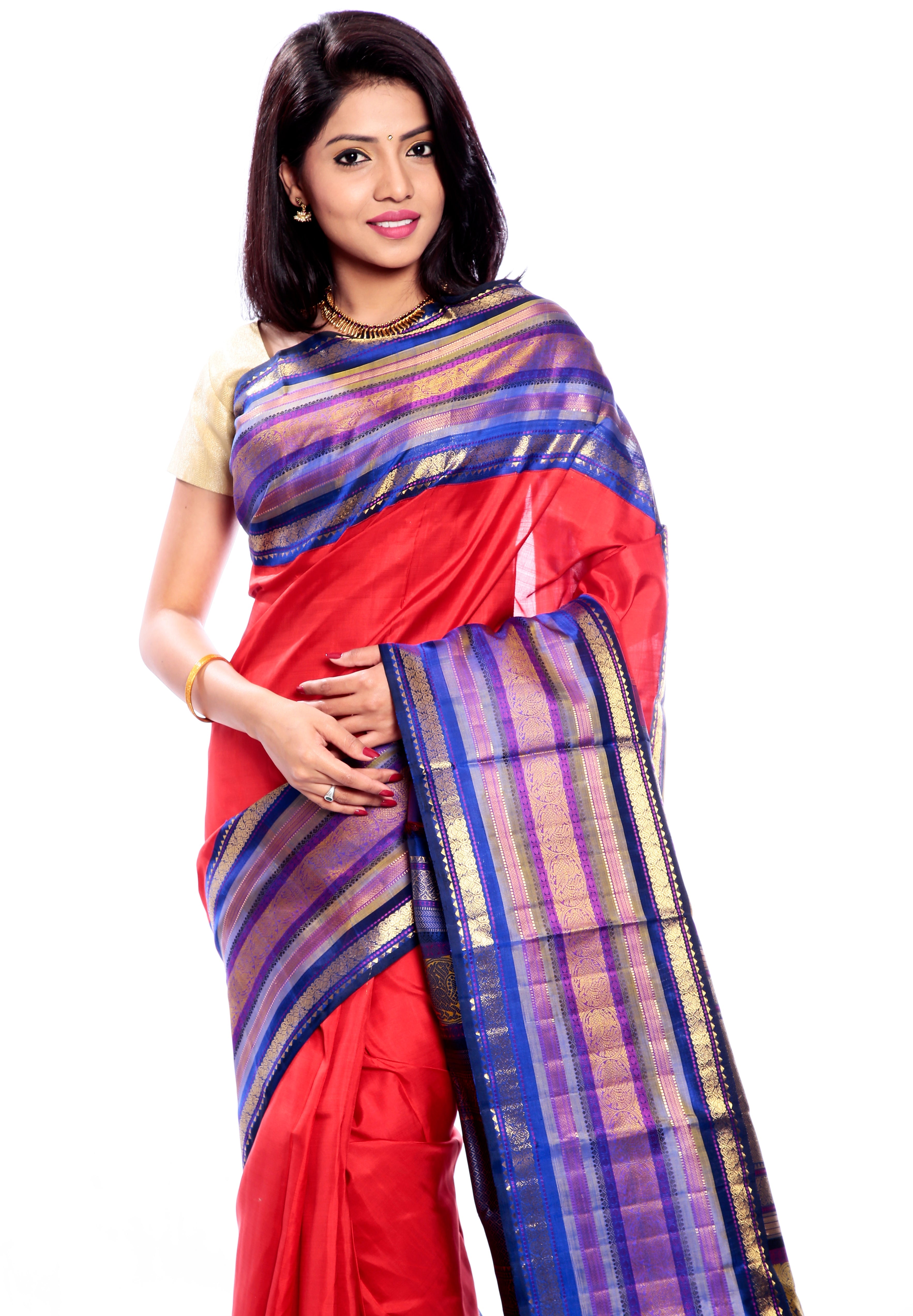 Red Kanchipuram Silk Saree