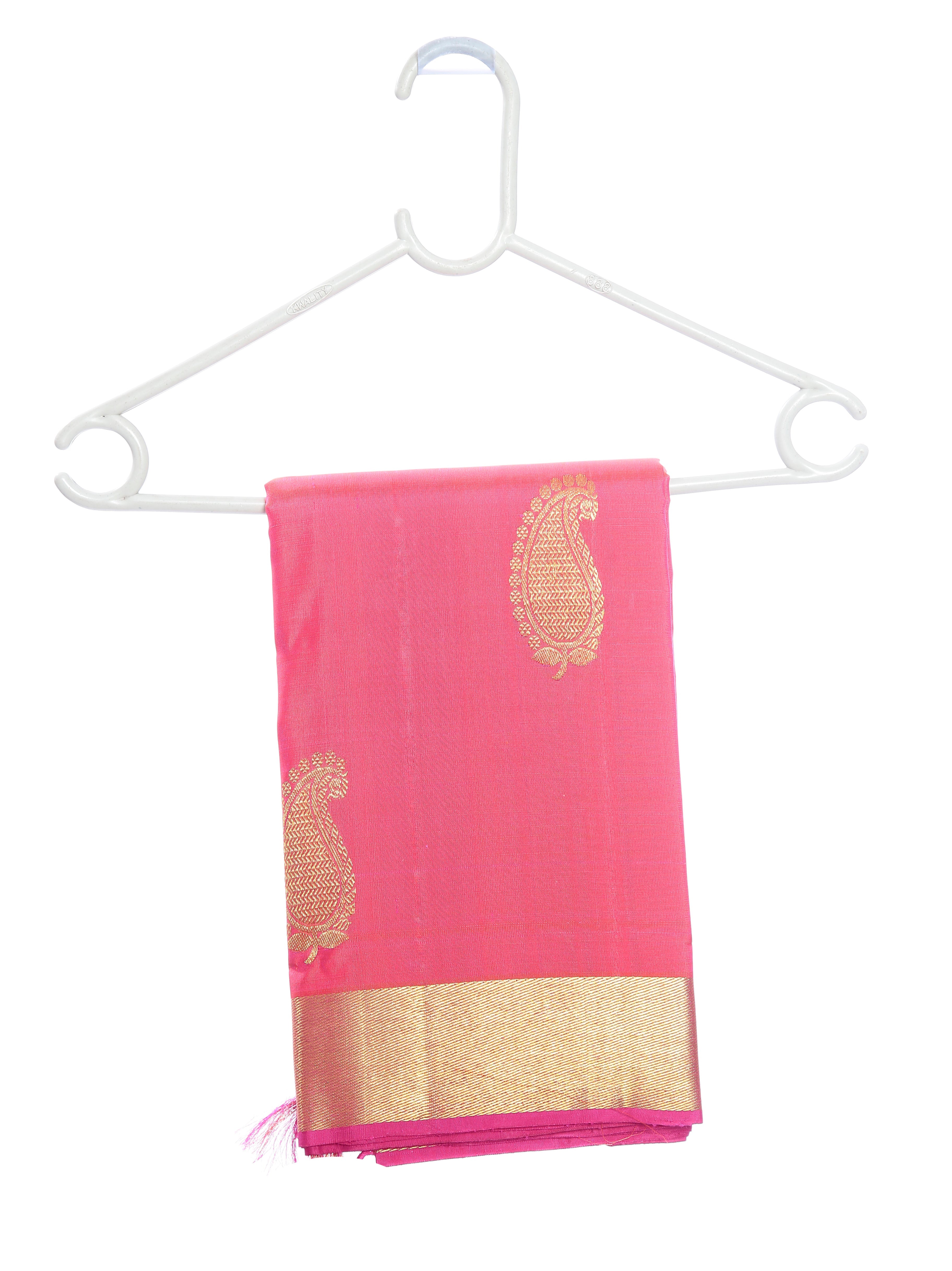 pink kanchivaram saree