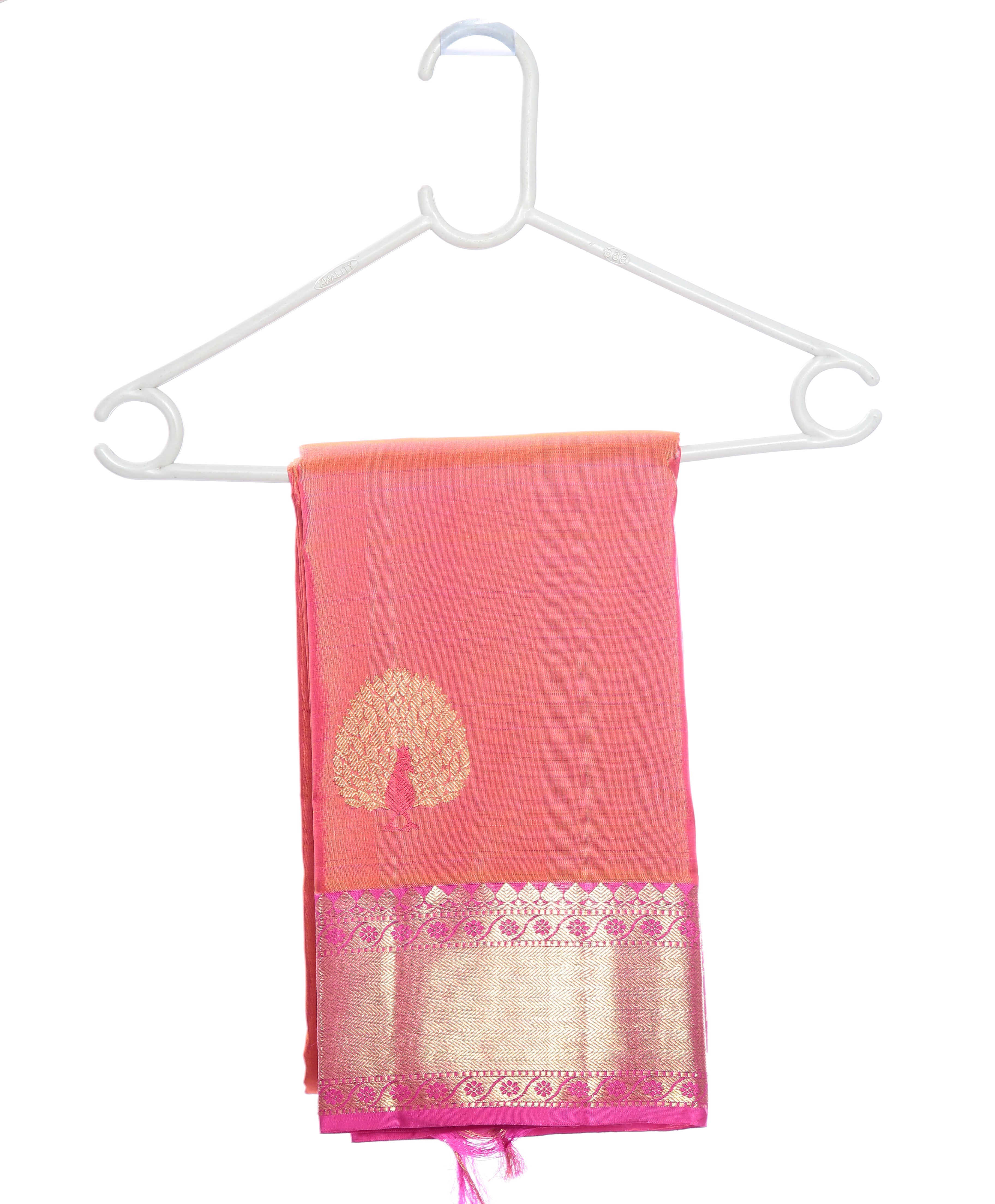 pink kanchivaram saree