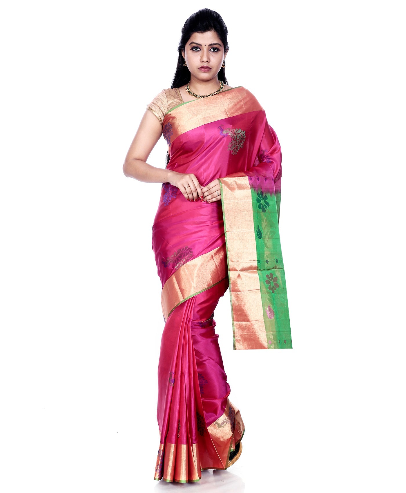 Buy Mandakini Kanchipuram (Kanjivaram) Handloom Pure Silk Sarees Online