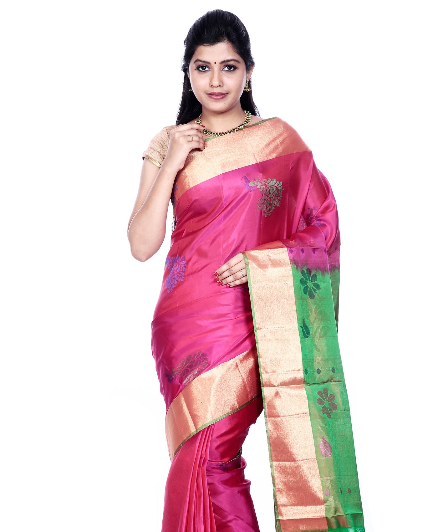 Buy Mandakini Kanchipuram (Kanjivaram) Handloom Pure Silk Sarees Online