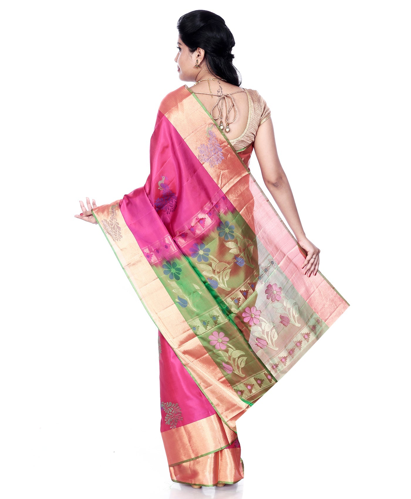 Buy Mandakini Kanchipuram (Kanjivaram) Handloom Pure Silk Sarees Online