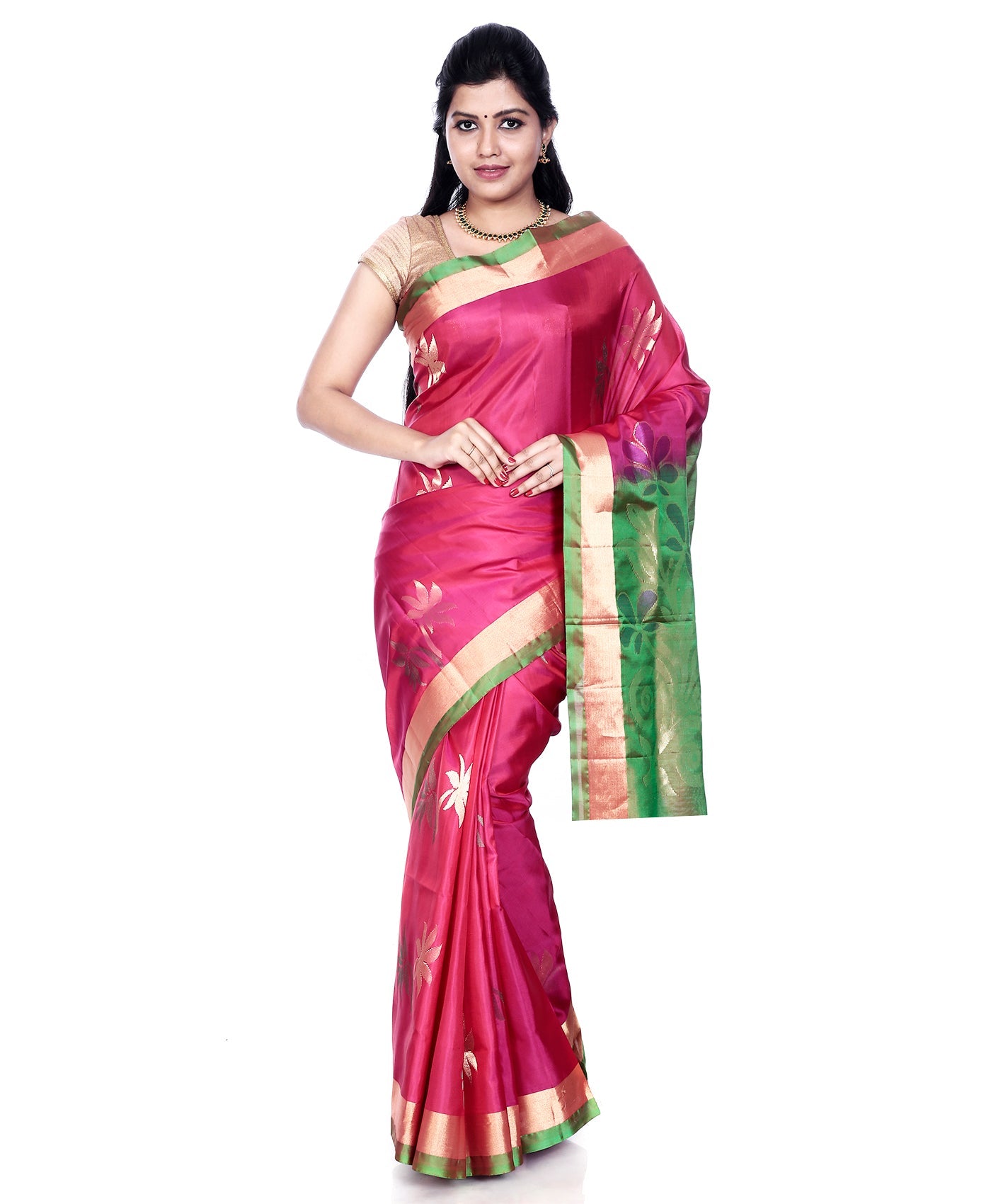 Buy Mandakini Kanchipuram (Kanjivaram) Handloom Pure Silk Sarees Online