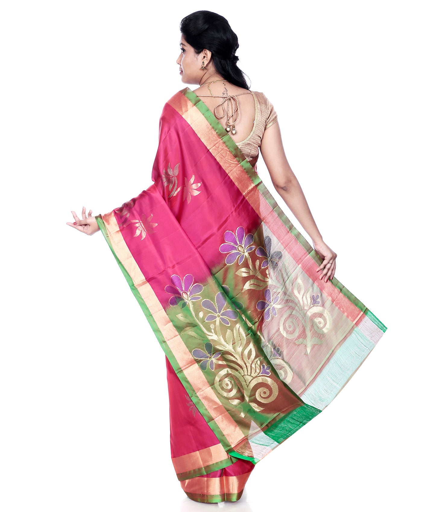 Buy Mandakini Kanchipuram (Kanjivaram) Handloom Pure Silk Sarees Online