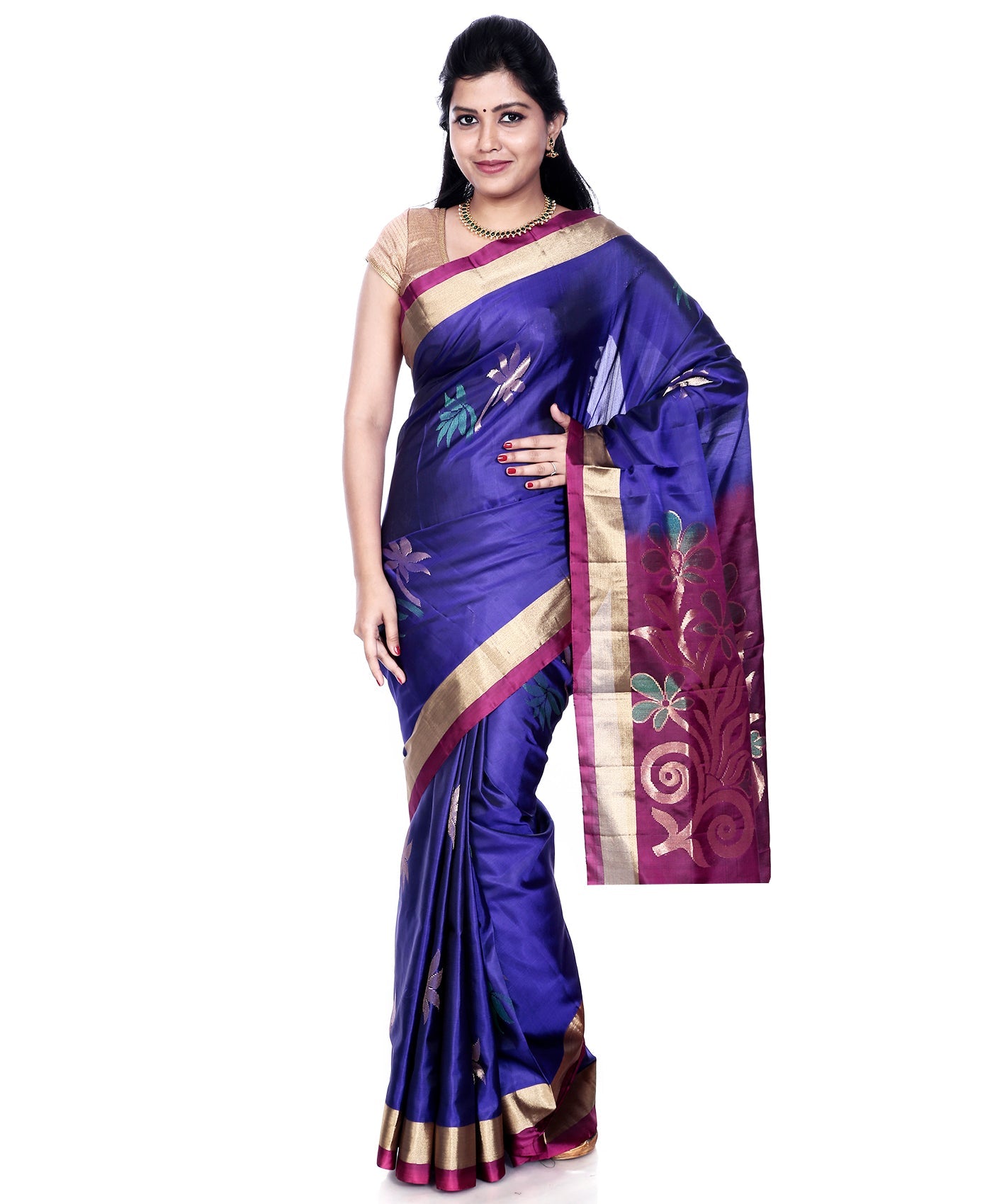 Buy Mandakini Kanchipuram (Kanjivaram) Handloom Pure Silk Sarees Online
