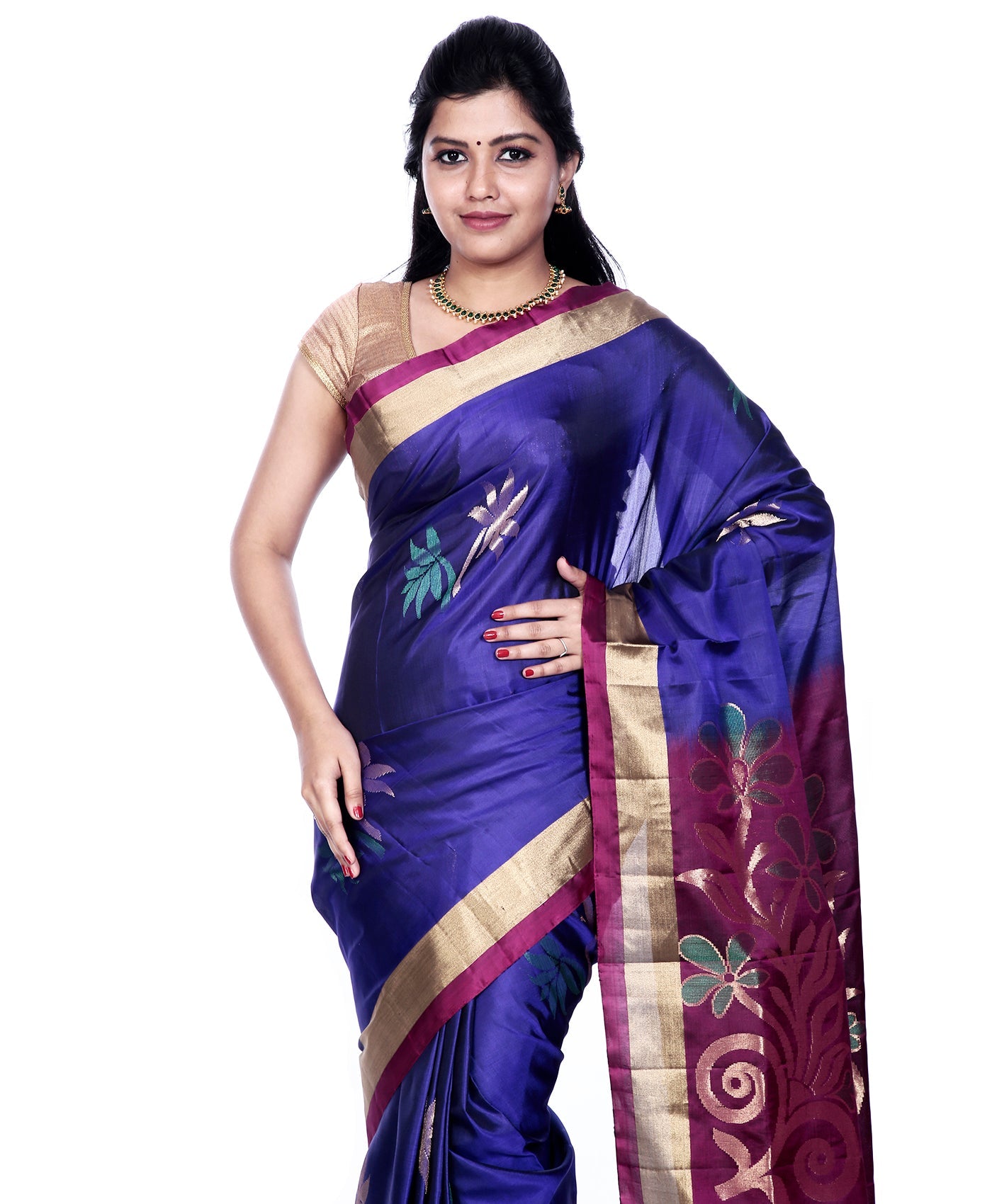 Buy Mandakini Kanchipuram (Kanjivaram) Handloom Pure Silk Sarees Online