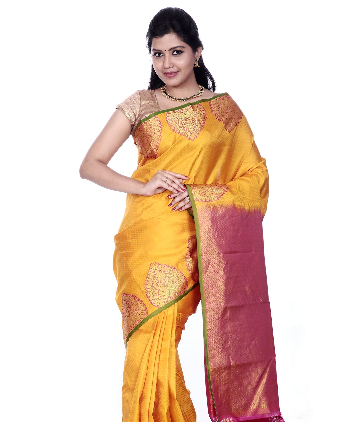 Buy Mandakini Kanchipuram (Kanjivaram) Handloom Pure Silk Sarees Online