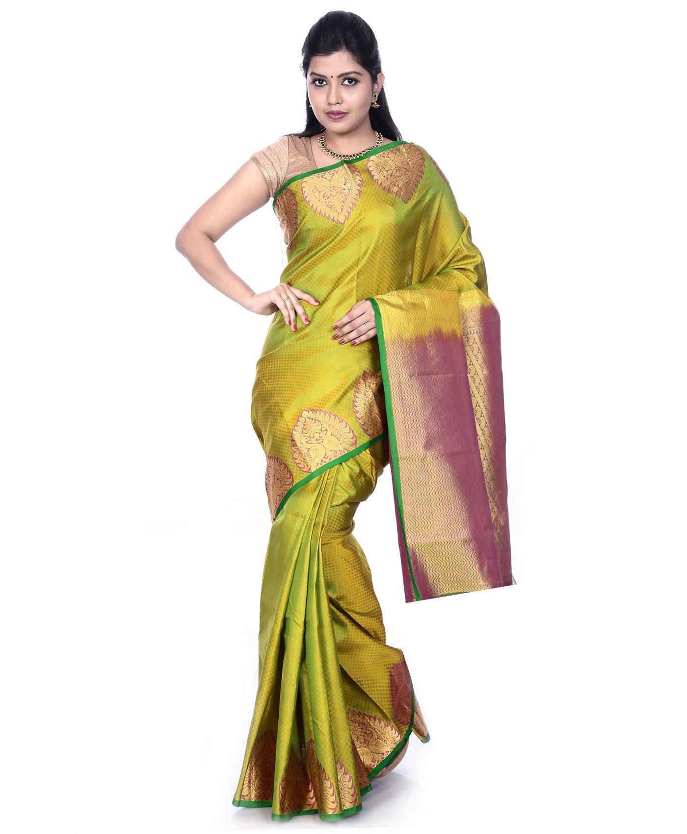 Buy Mandakini Kanchipuram (Kanjivaram) Handloom Pure Silk Sarees Online