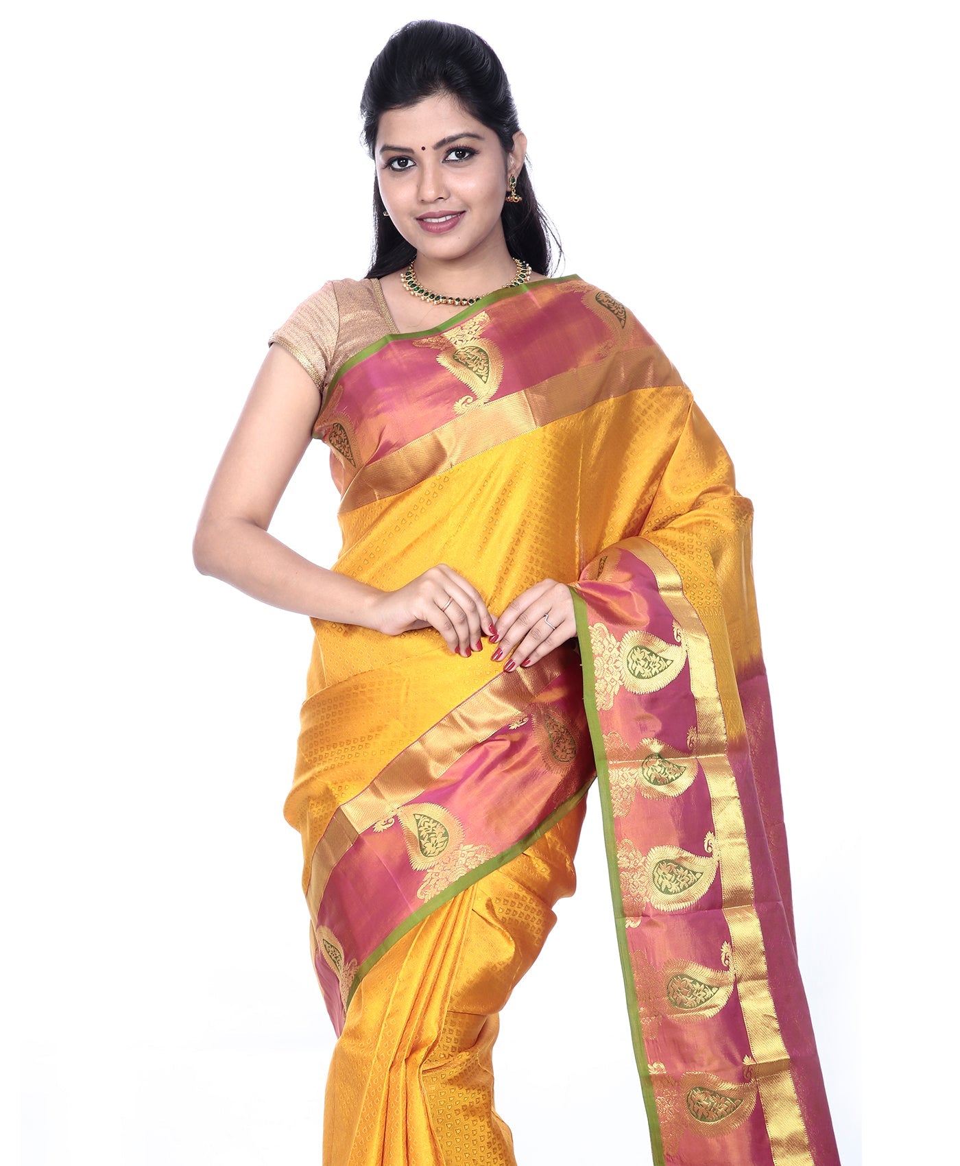 Buy Mandakini Kanchipuram (Kanjivaram) Handloom Pure Silk Sarees Online