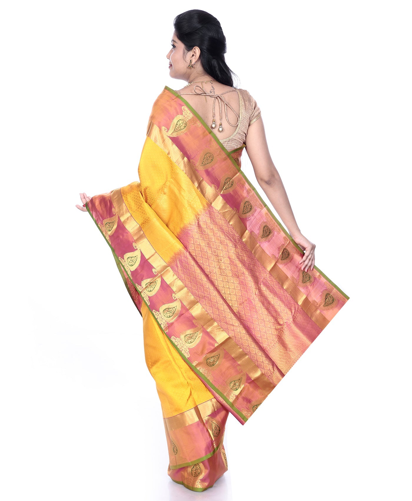 Buy Mandakini Kanchipuram (Kanjivaram) Handloom Pure Silk Sarees Online