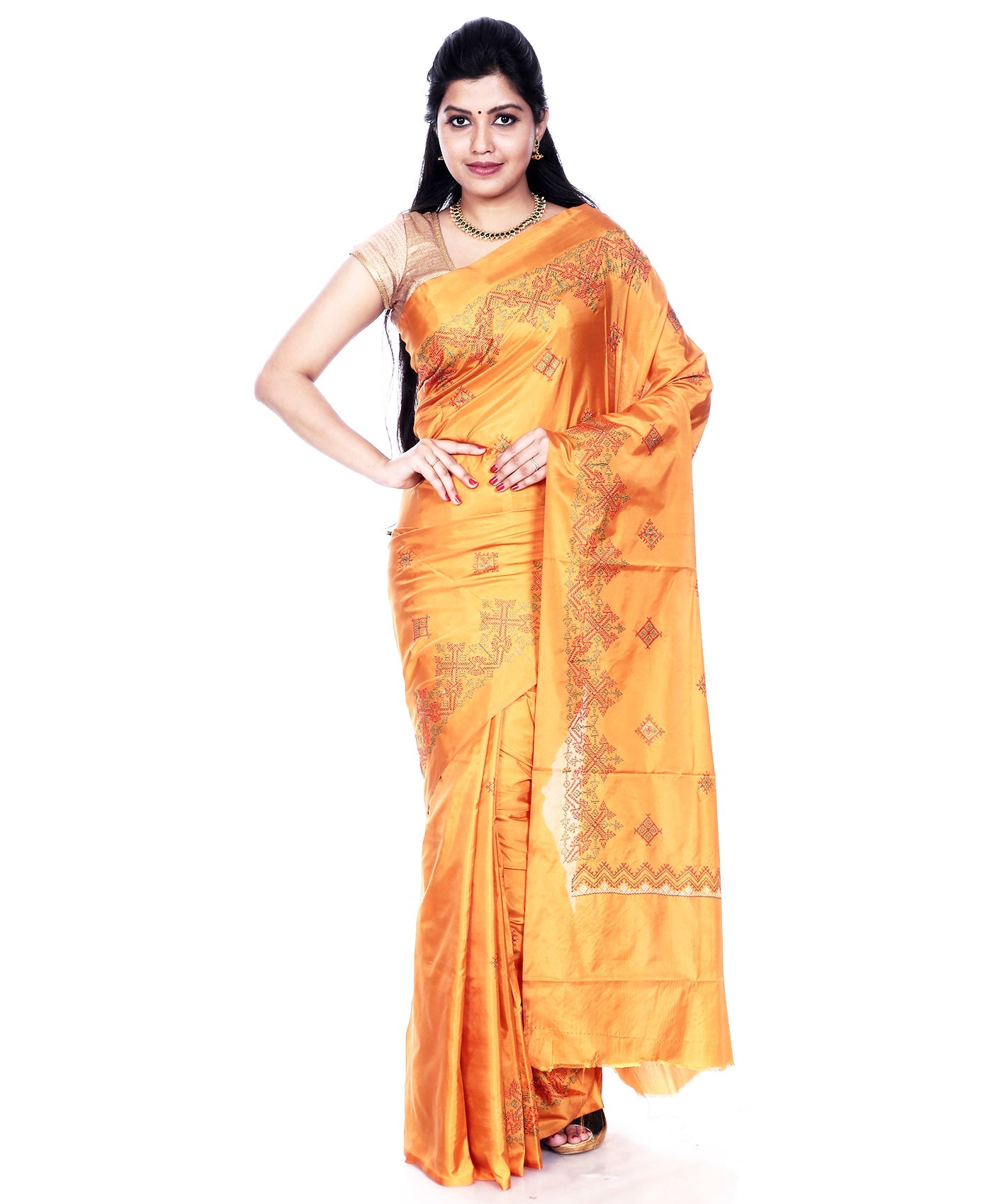 Kasuti Ilkal Art Silk Saree