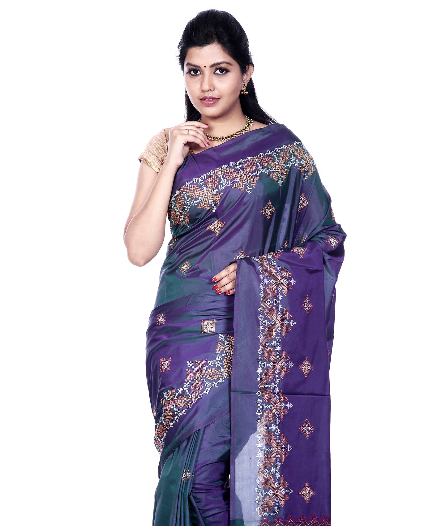 Kasuti Ilkal Art Silk Saree