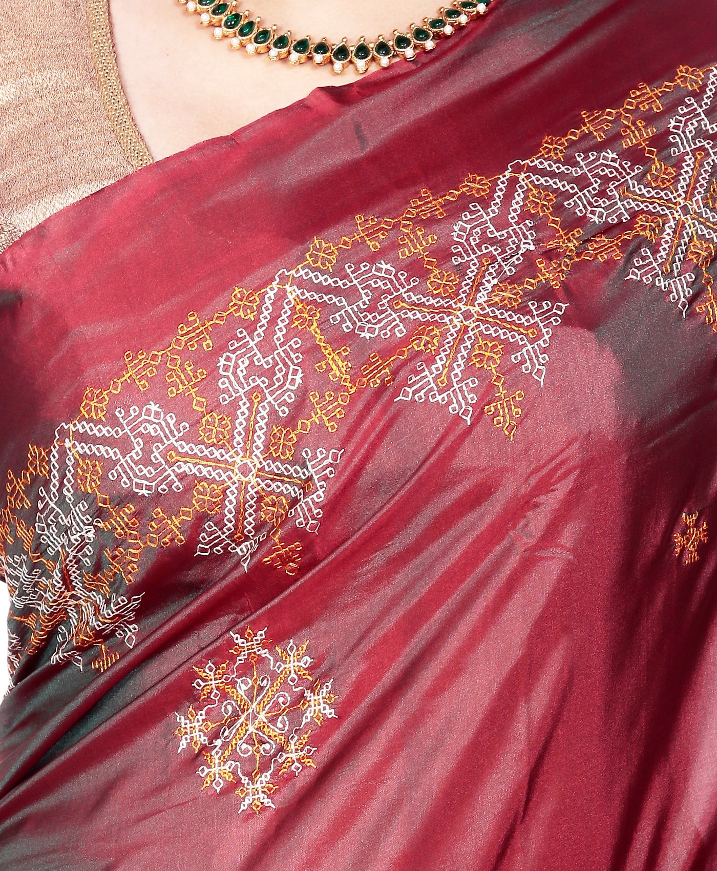 Kasuti Ilkal Art Silk Saree