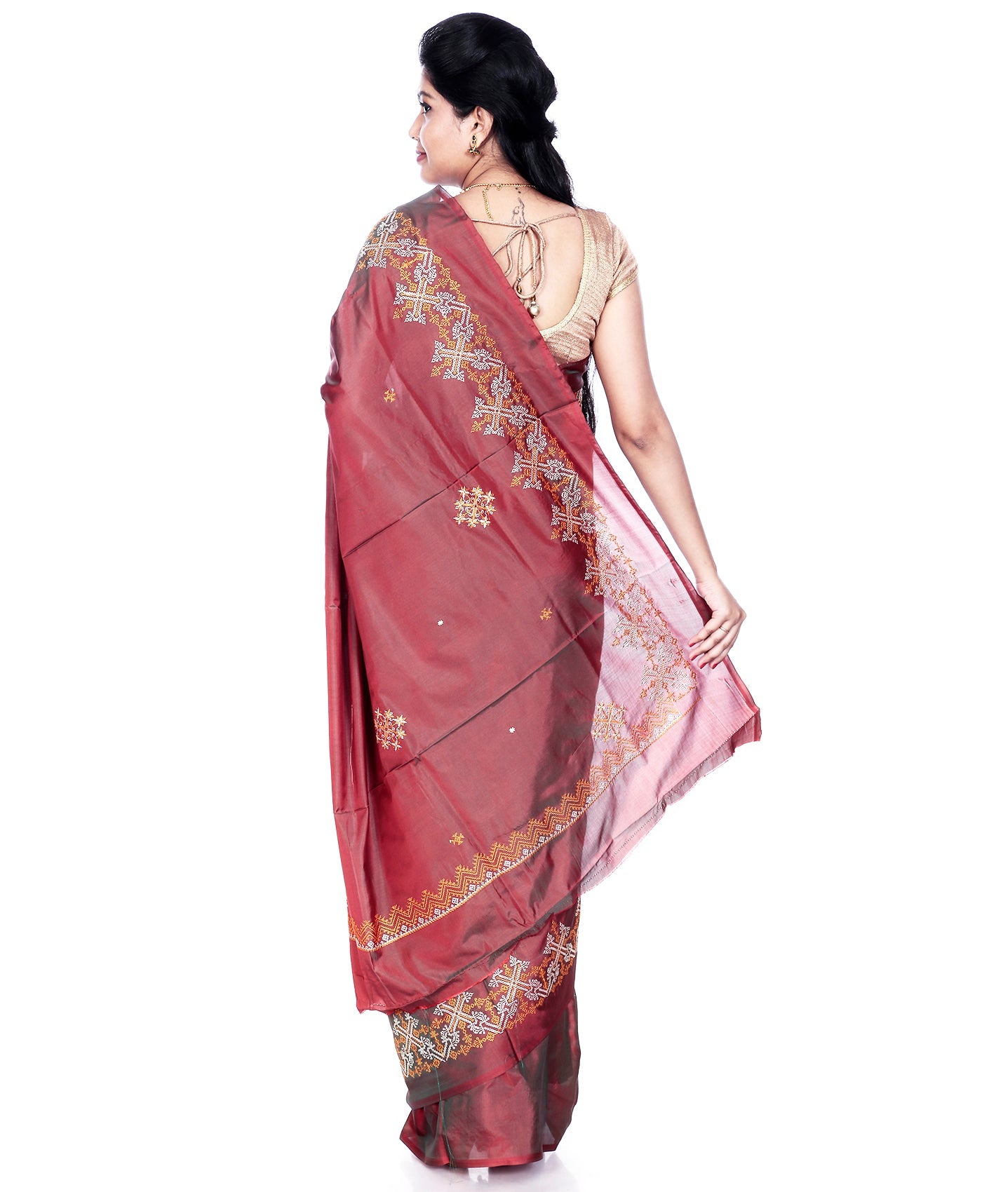Kasuti Ilkal Art Silk Saree