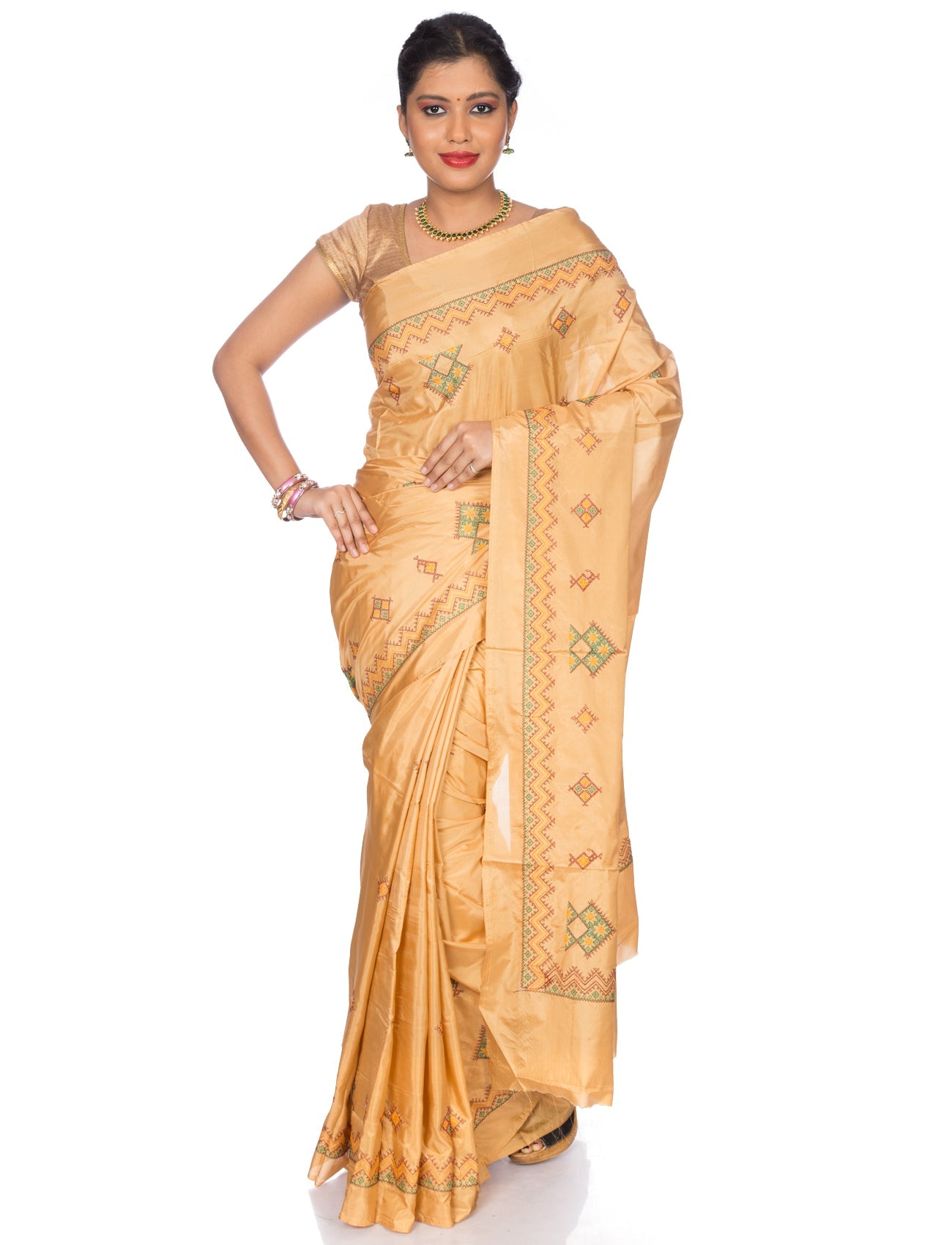 Kasuti Ilkal Art Silk Saree