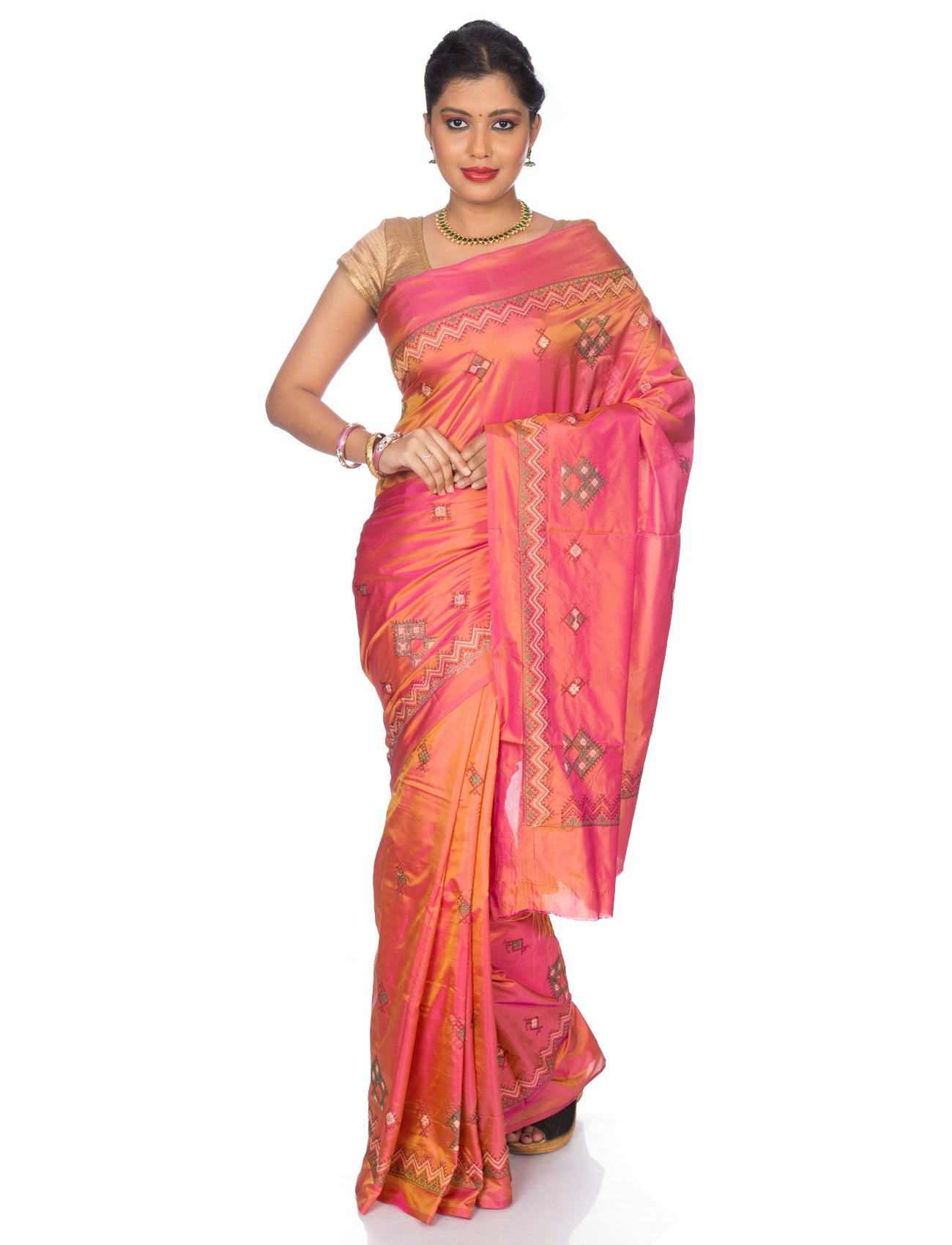 Kasuti Ilkal Art Silk Saree