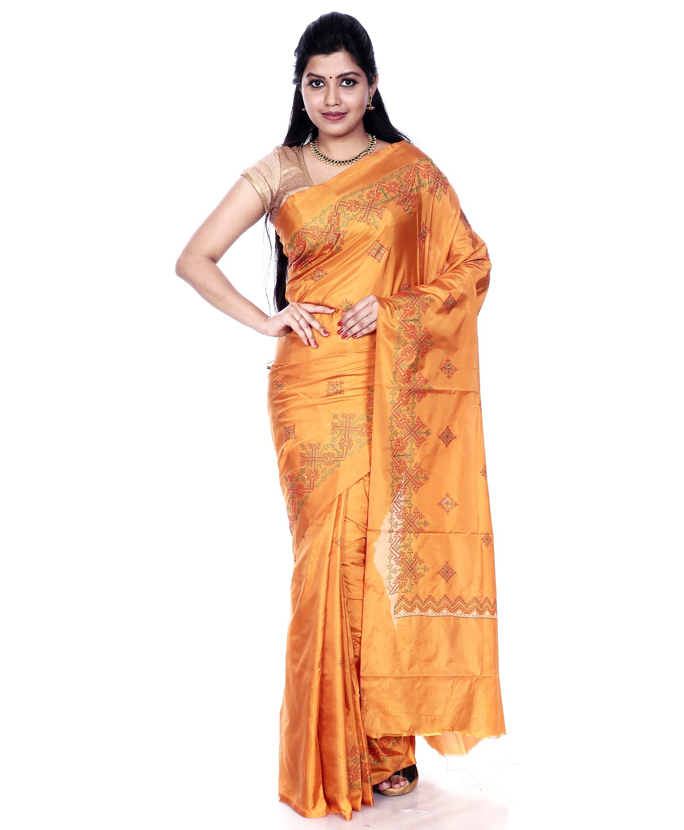 Kasuti Ilkal Art Silk Saree