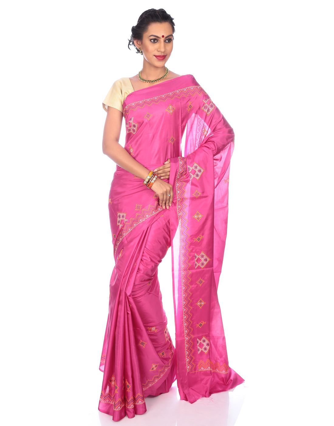 Kasuti Ilkal Art Silk Saree