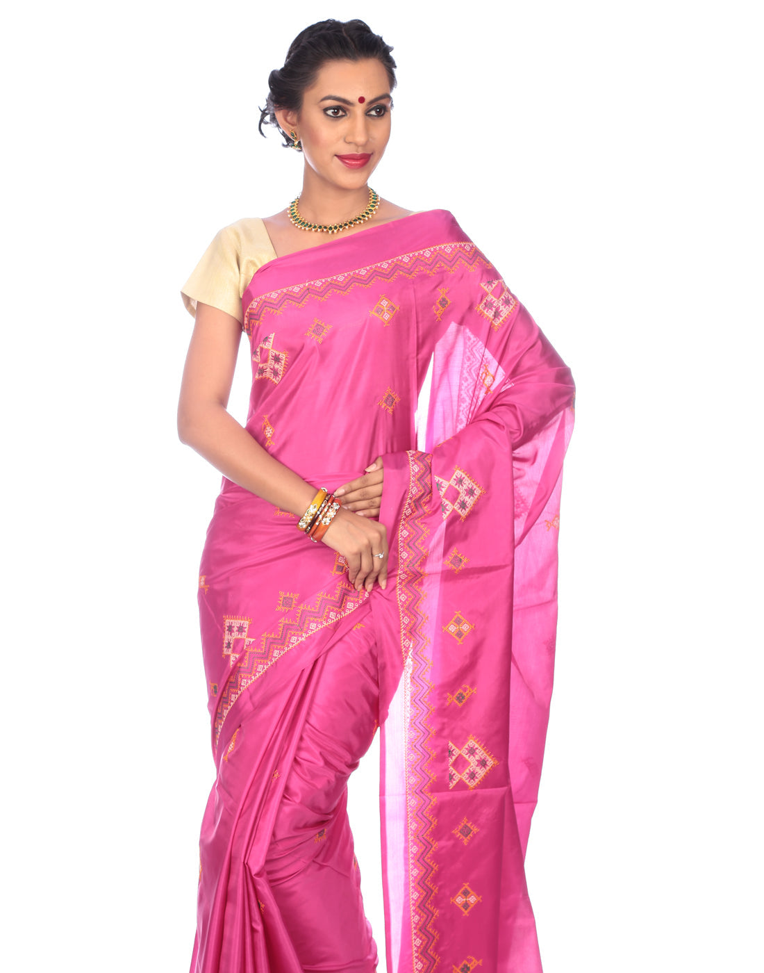 Kasuti Ilkal Art Silk Saree