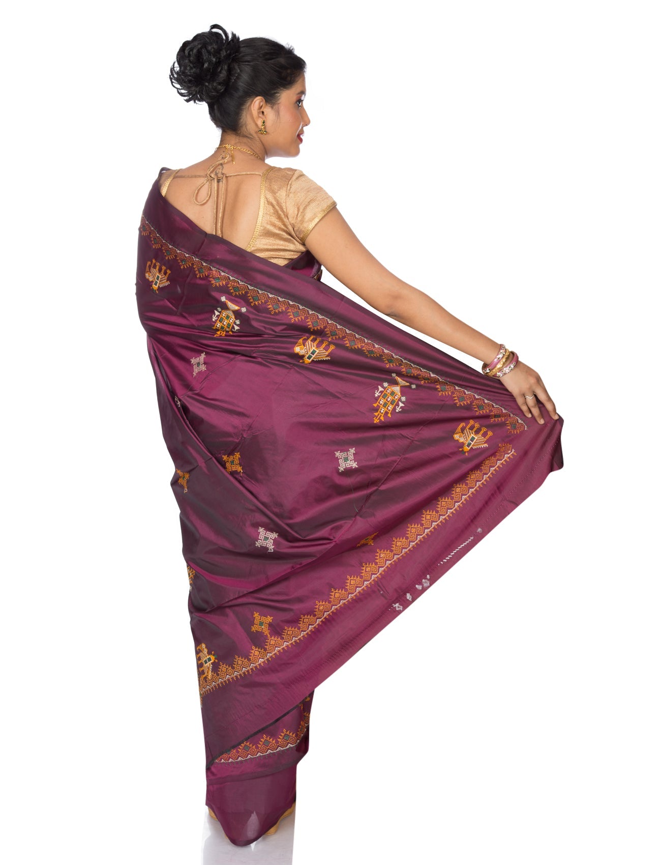 Kasuti Ilkal Art Silk Saree