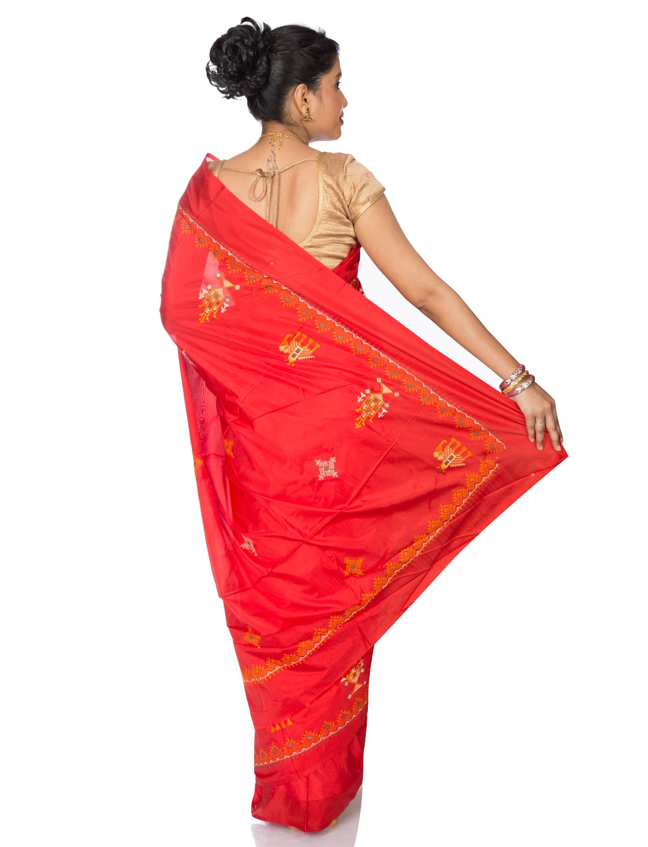 Kasuti Ilkal Art Silk Saree