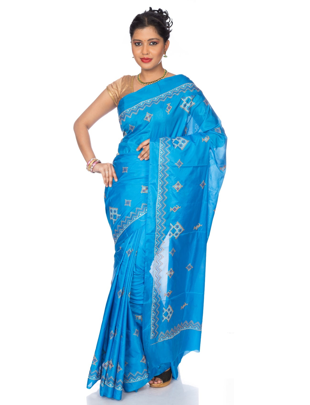Kasuti Ilkal Art Silk Saree