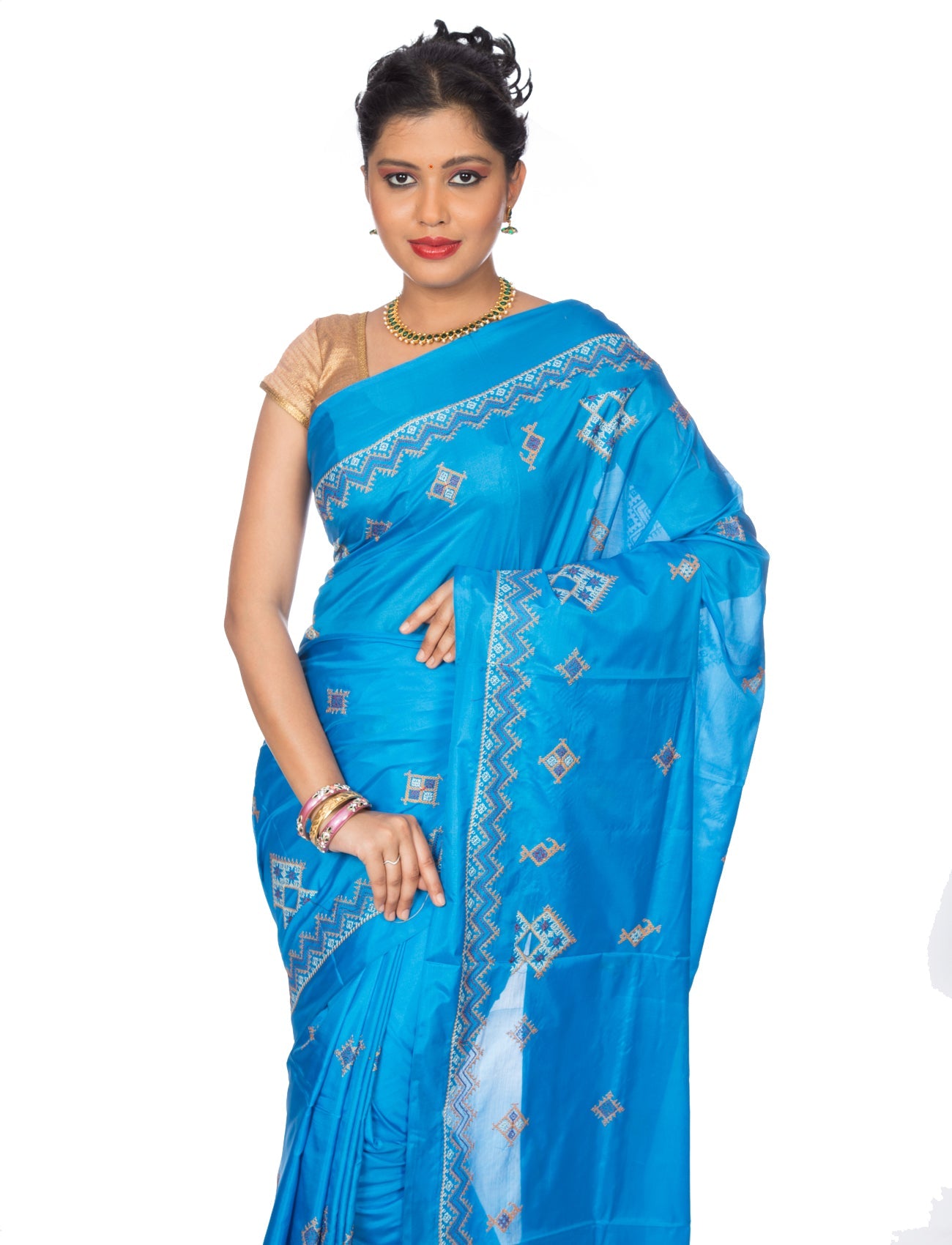 Kasuti Ilkal Art Silk Saree