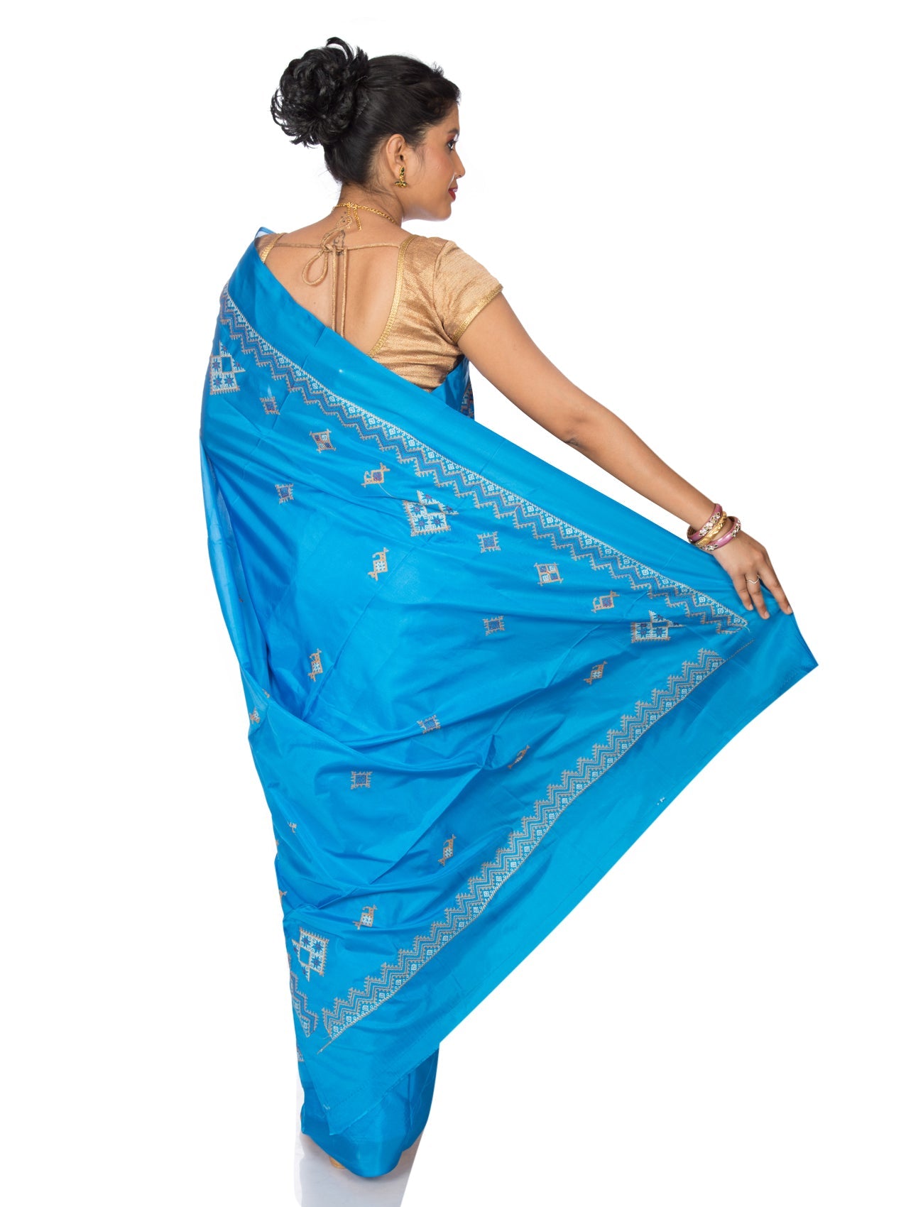 Kasuti Ilkal Art Silk Saree