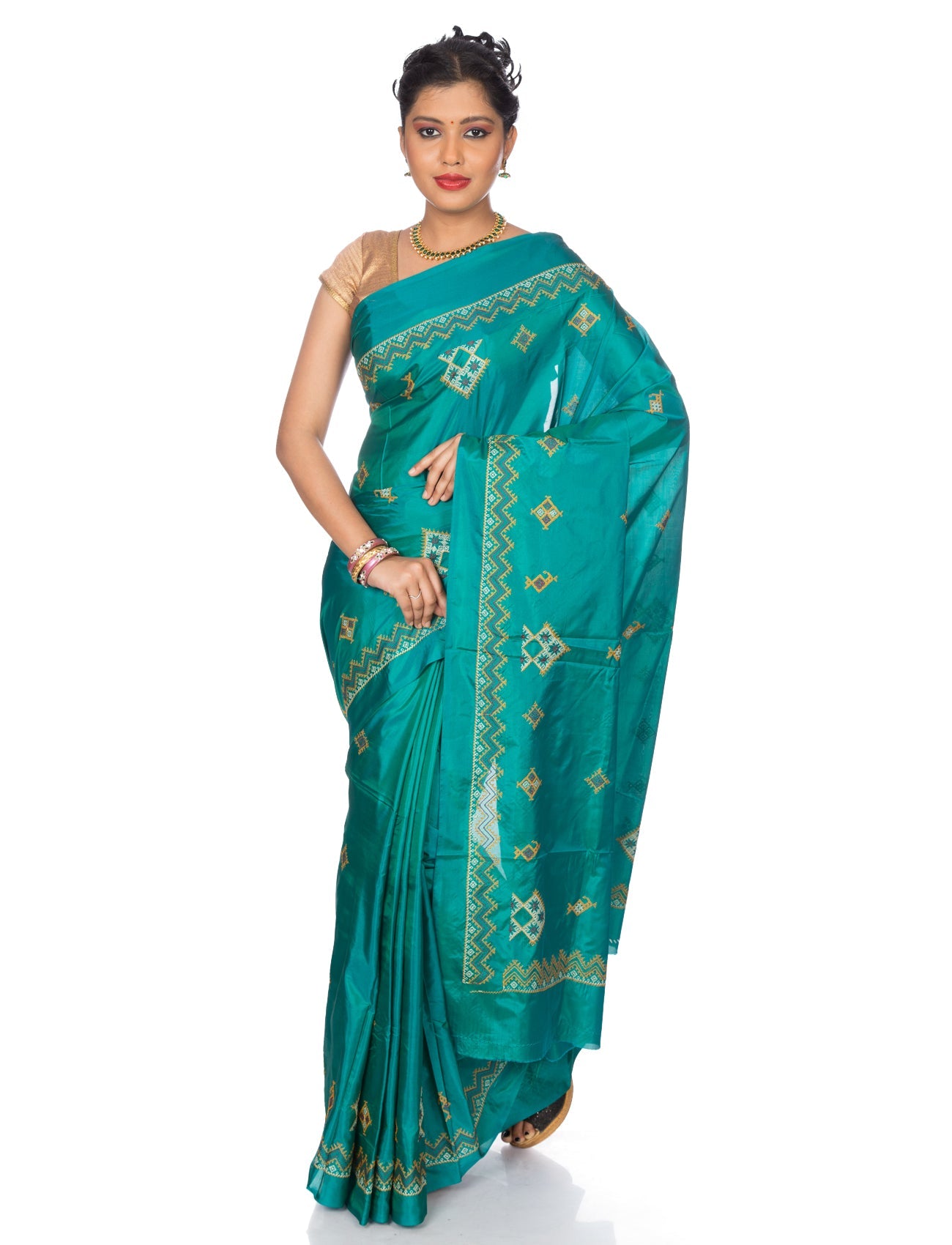 Kasuti Ilkal Art Silk Saree