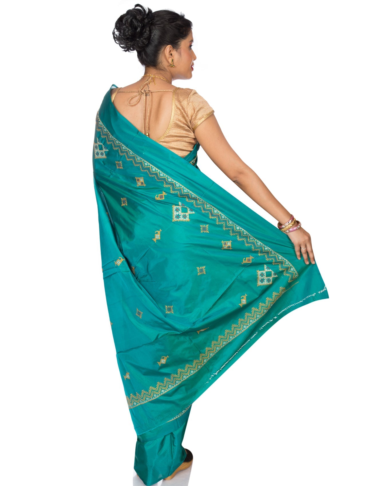 Kasuti Ilkal Art Silk Saree