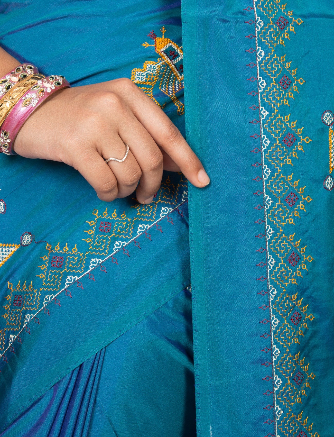 Kasuti Ilkal Art Silk Saree