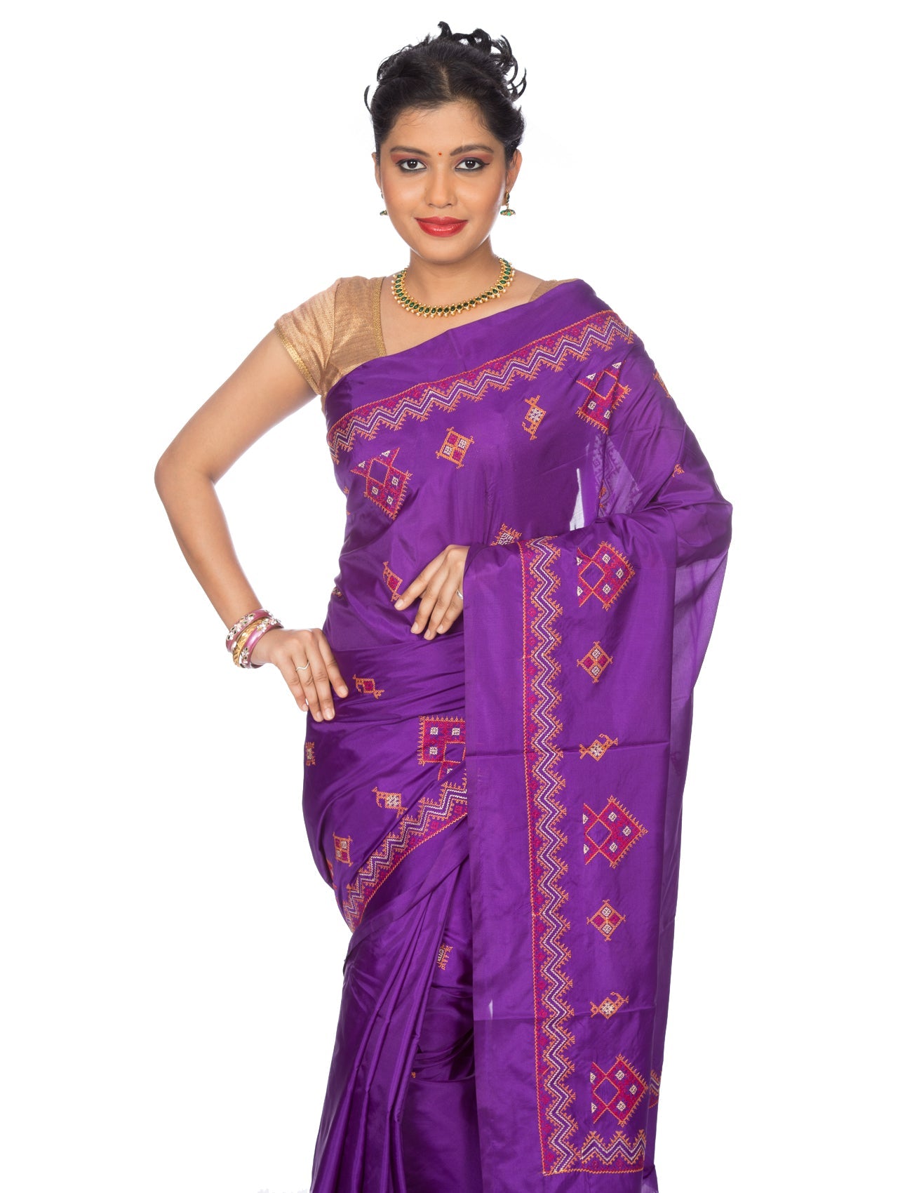 Kasuti Ilkal Art Silk Saree