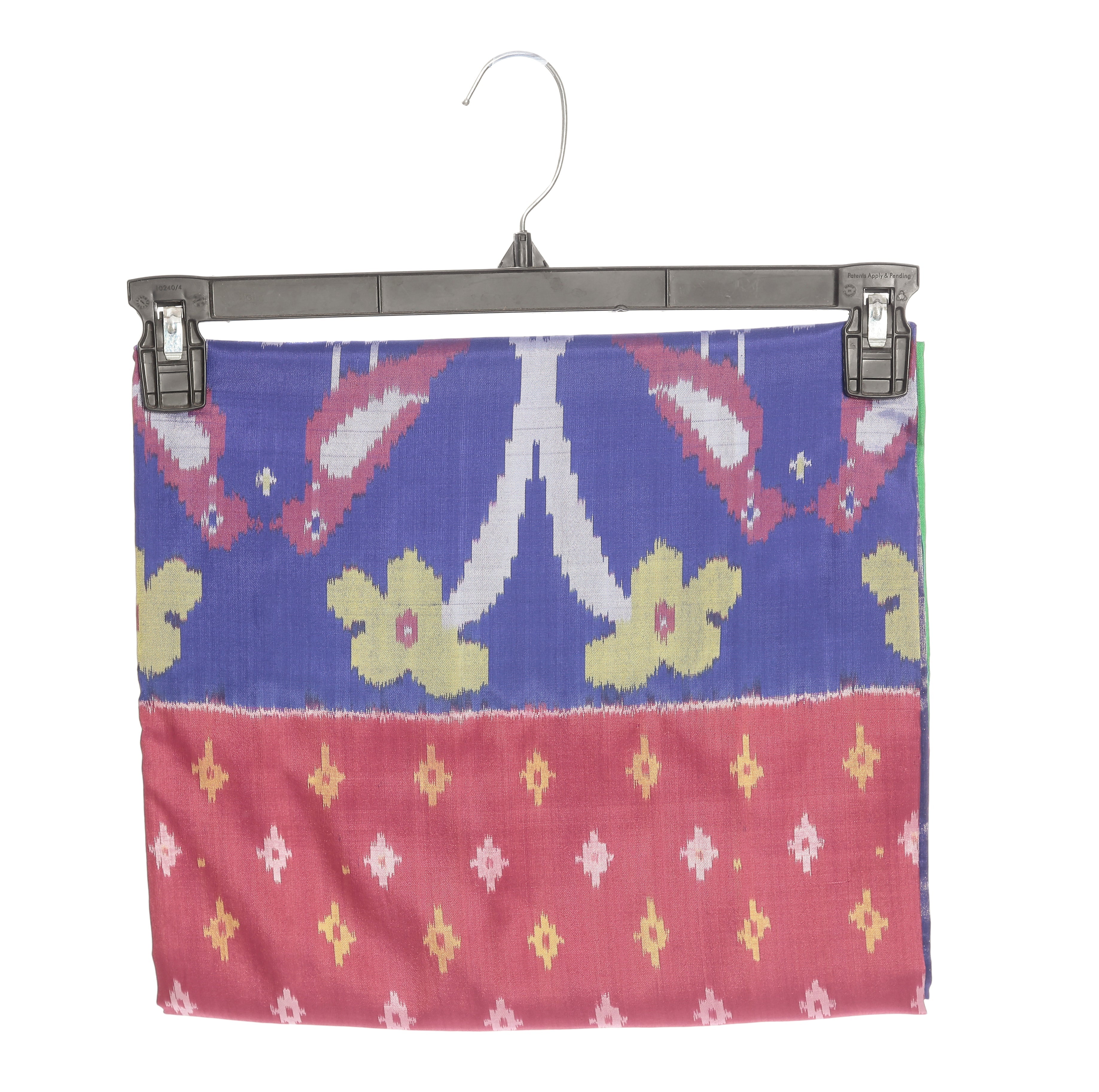 Green & Blue Ikkat Silk Saree