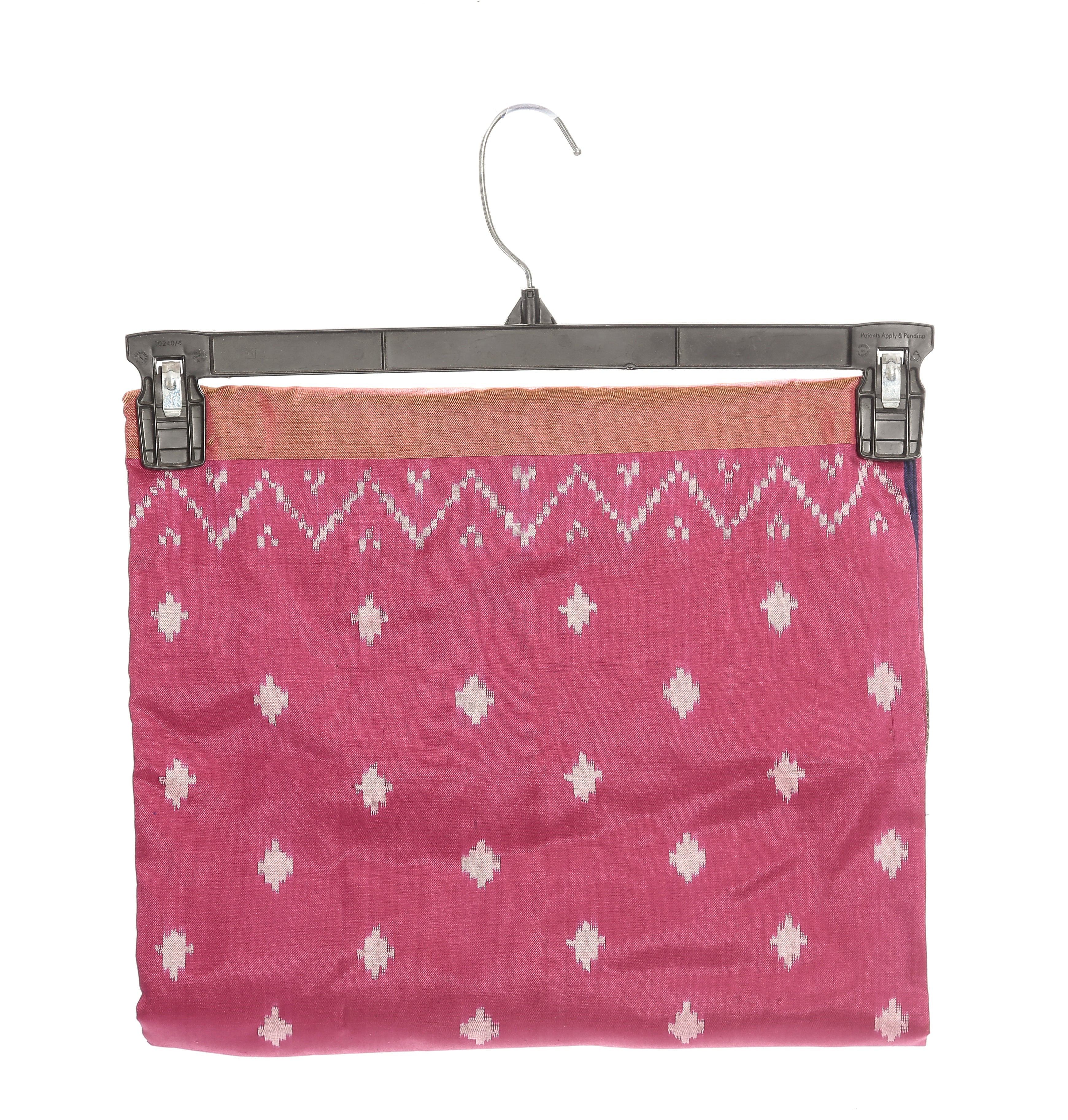 Ikkat Silk Saree in Pink & Blue