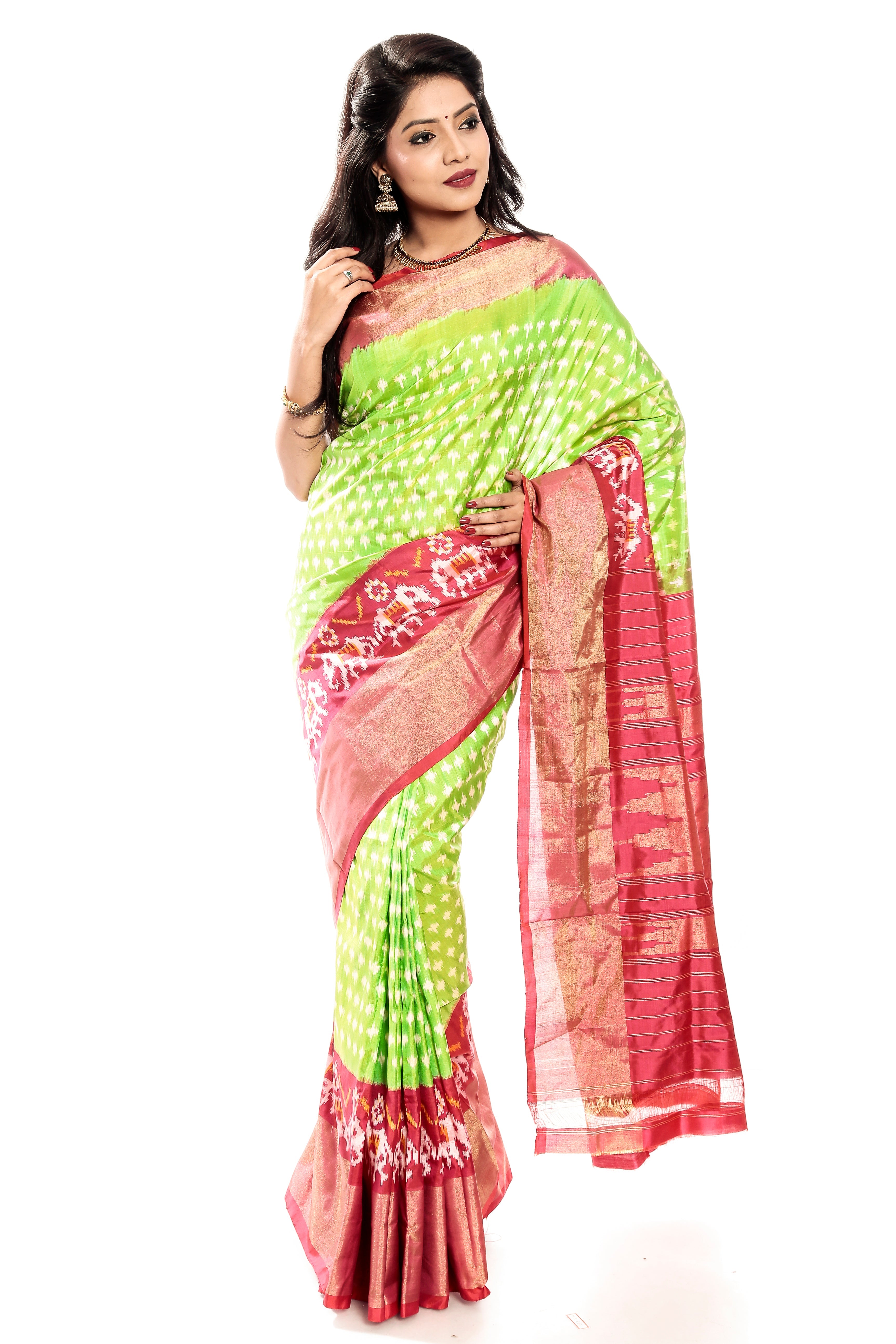 Light green pochampally sarees online USA, Uk, Canada